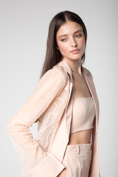 Artisan Blush Peach Formal Blazer - Sevgilim