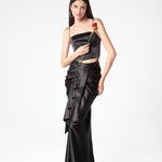 Midnight Draped Skirt - Sevgilim