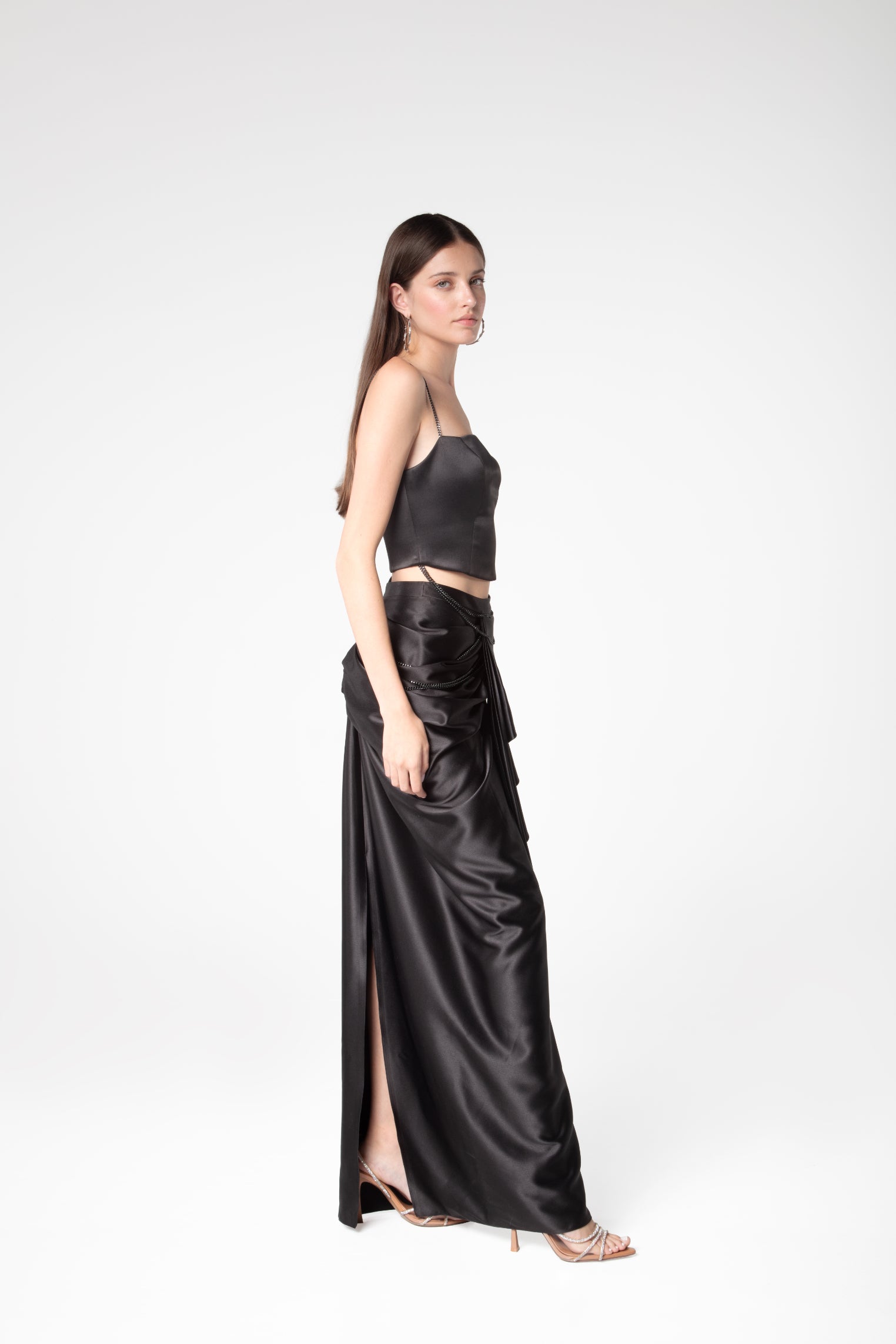 Midnight Draped Skirt - Sevgilim