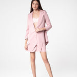 Blush Draped Coat - Sevgilim