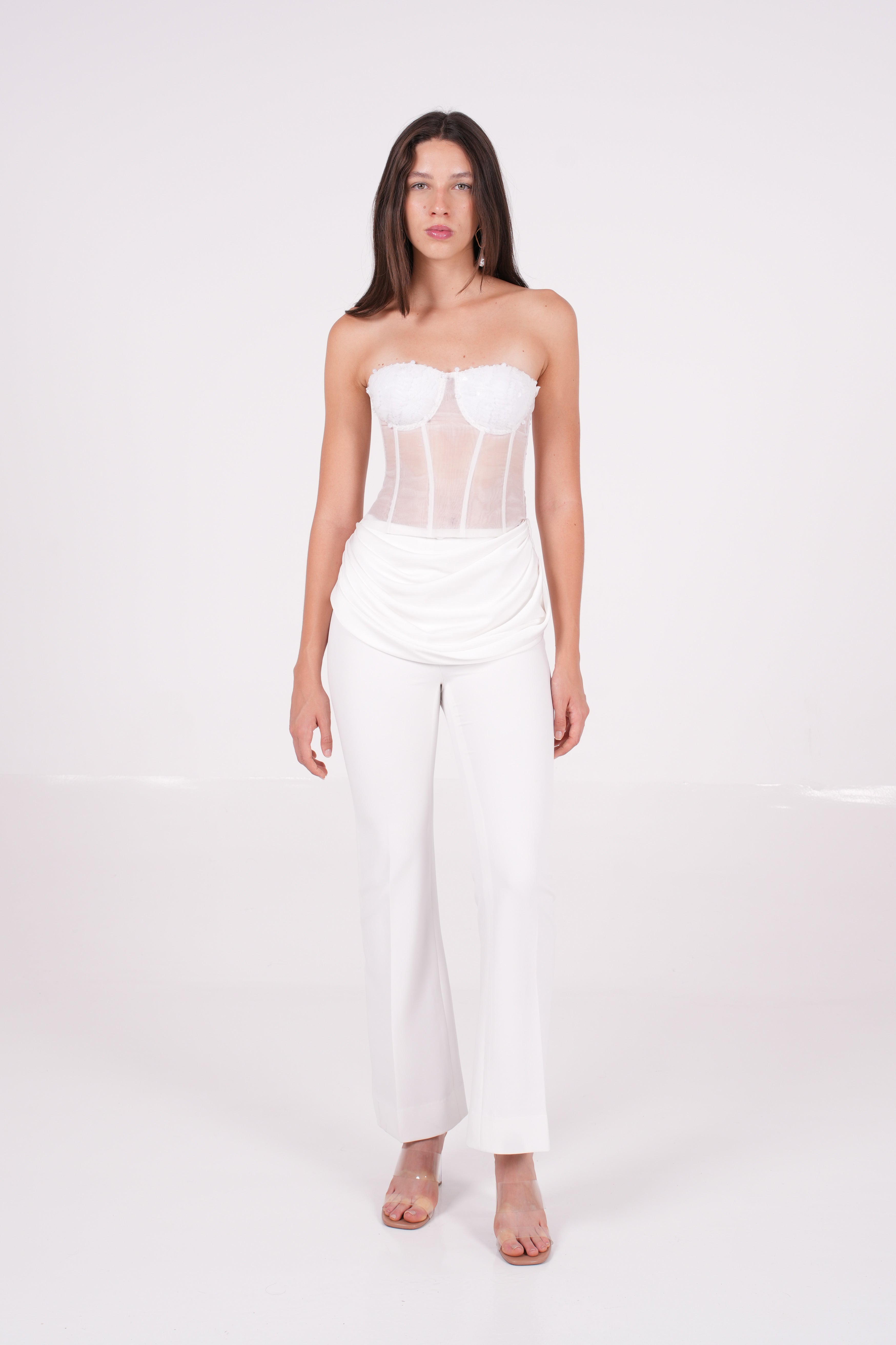 Sequin Organza Corset - Sevgilim