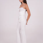 Beaded Draped Top - Sevgilim