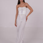 White Ribbon-Flap Top - Sevgilim