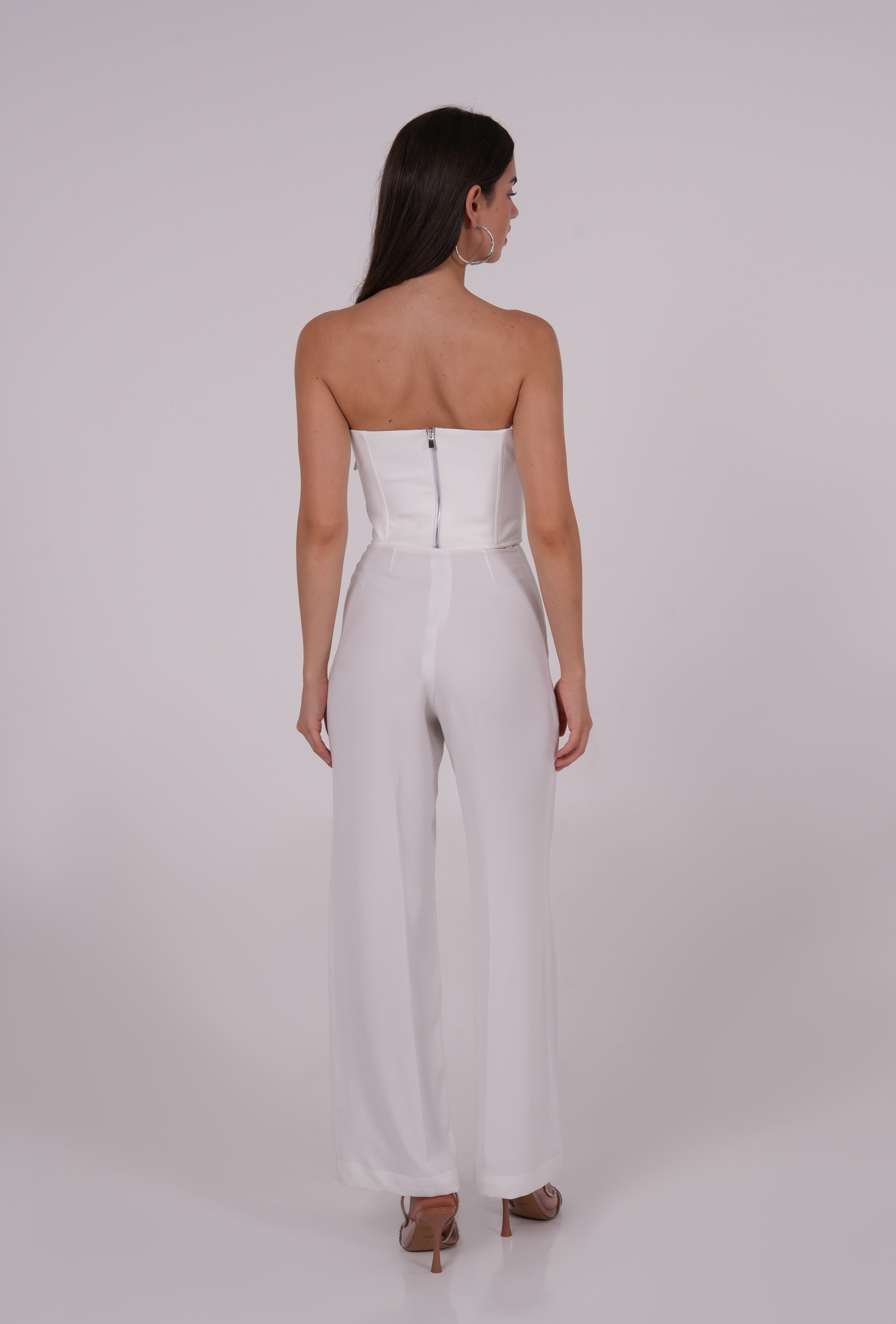 White Ribbon-Flap Top - Sevgilim