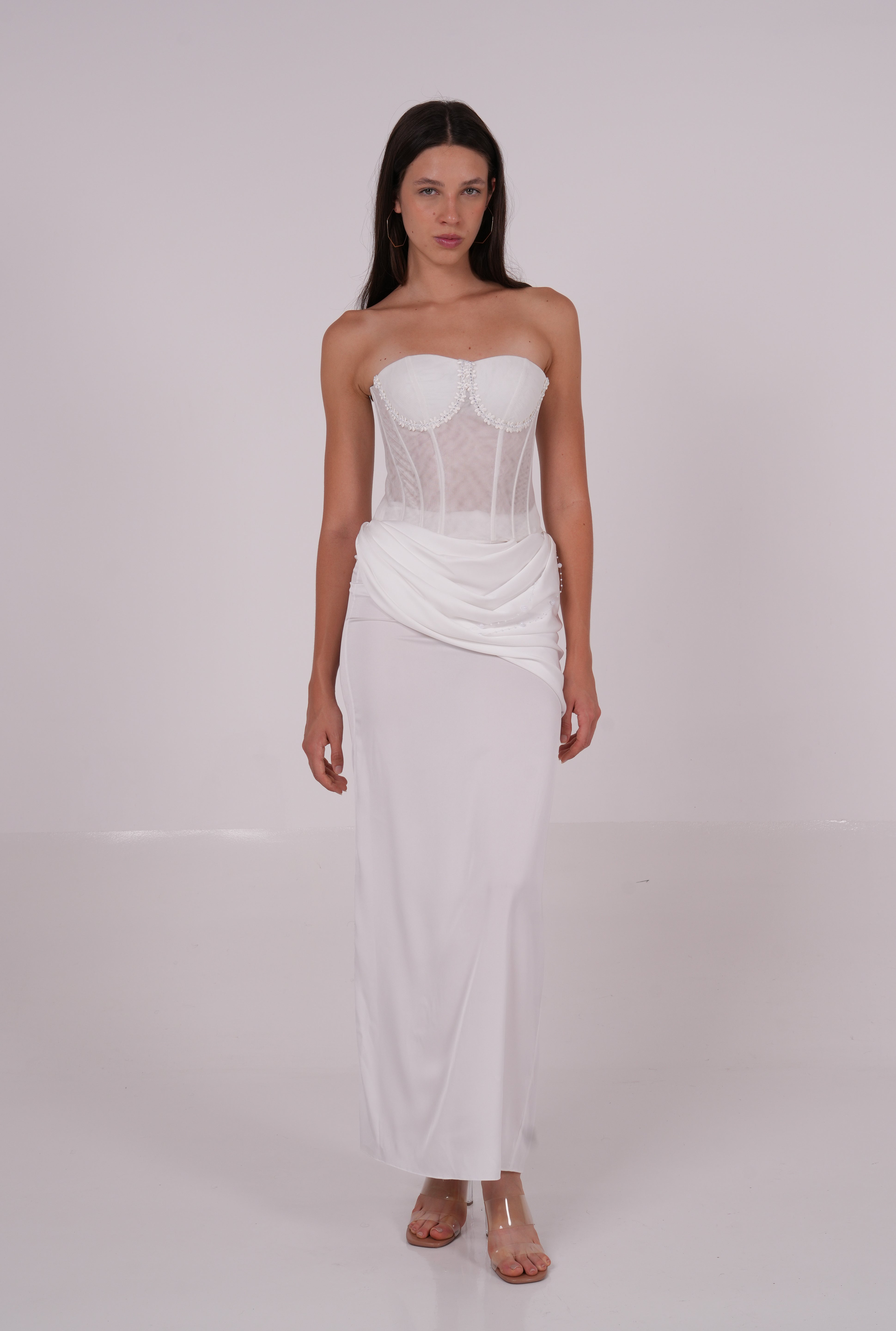 White Lace Corset - Sevgilim