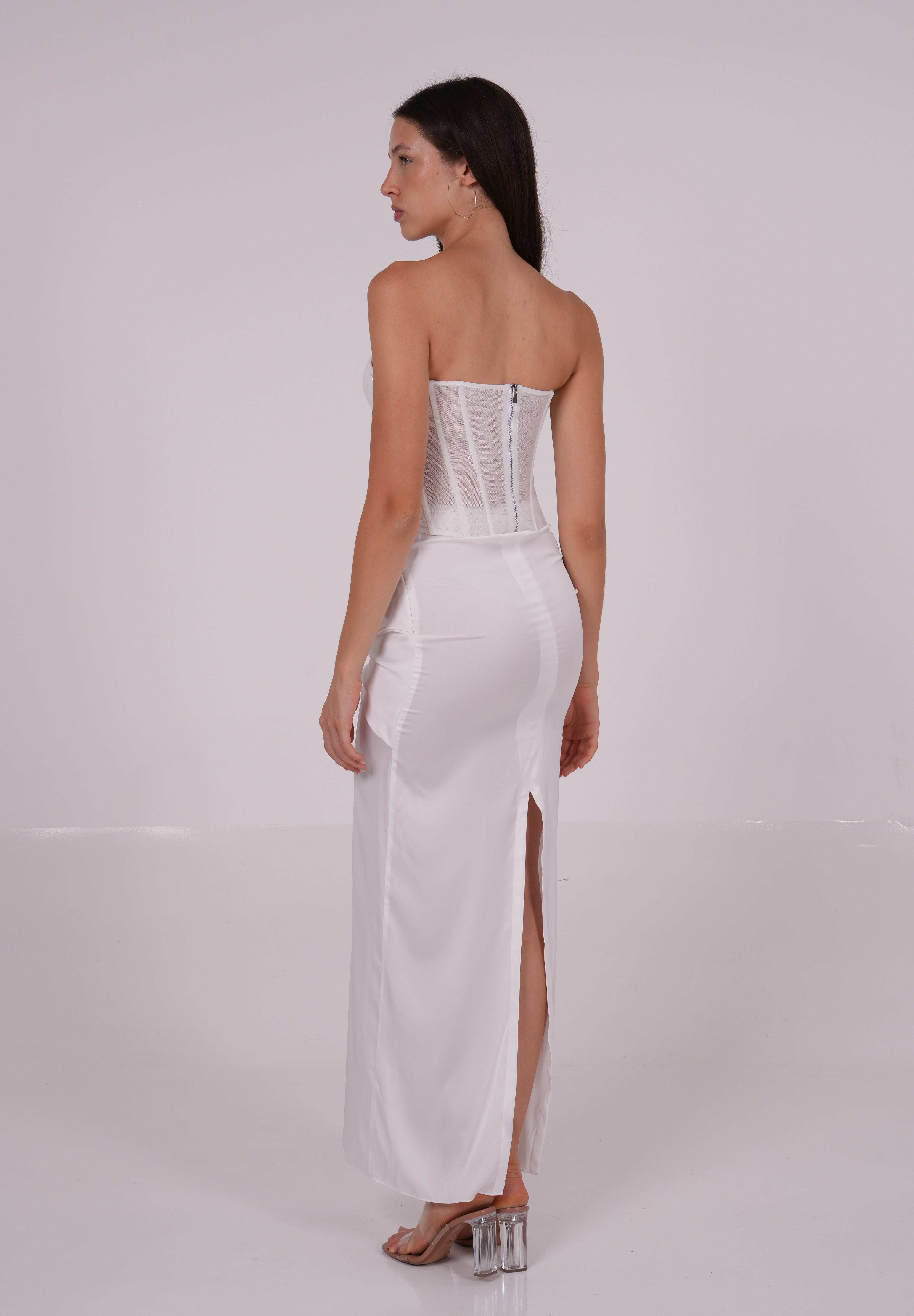 White Lace Corset - Sevgilim