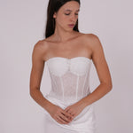 White Lace Corset - Sevgilim