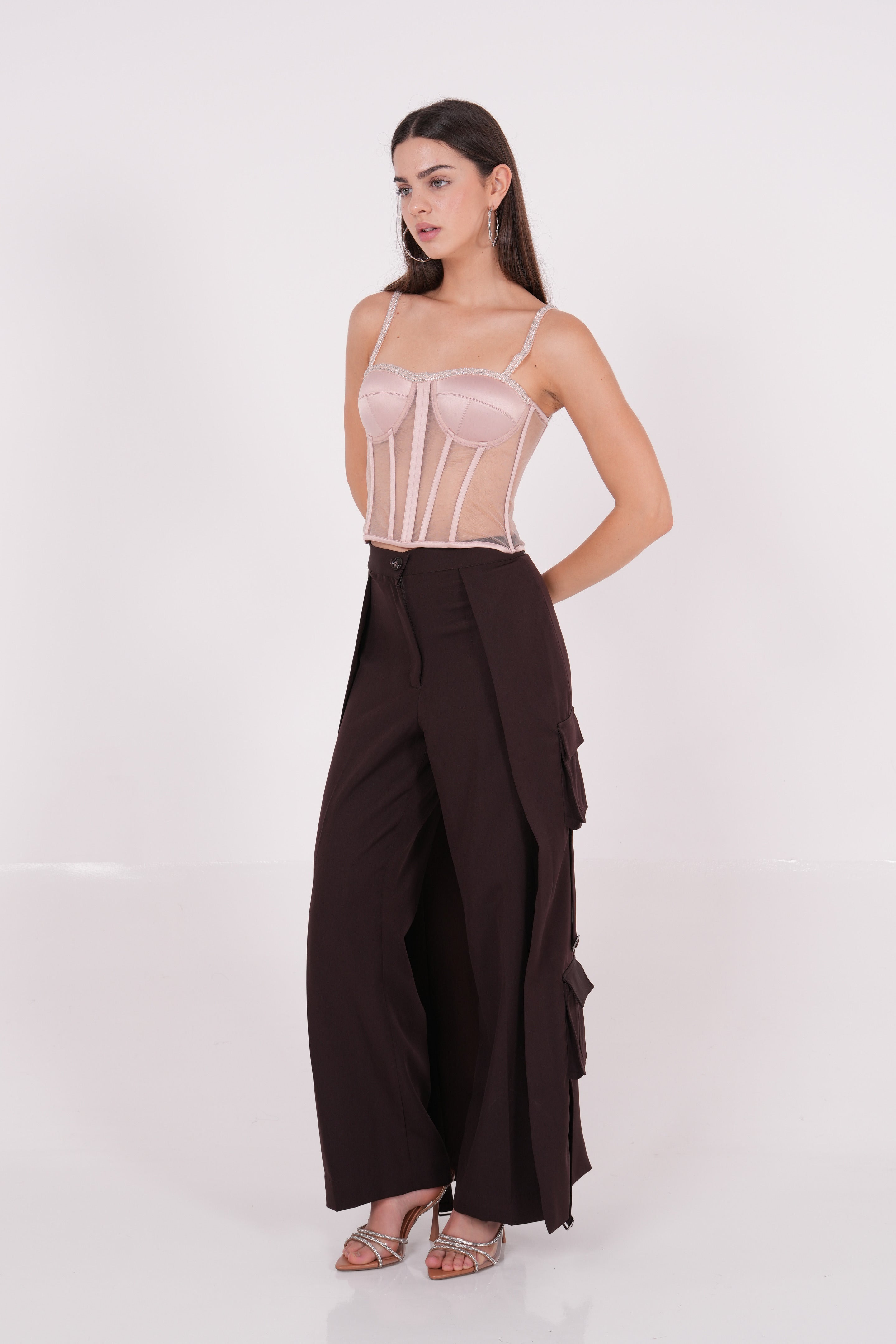 Peach Net Corset - Sevgilim