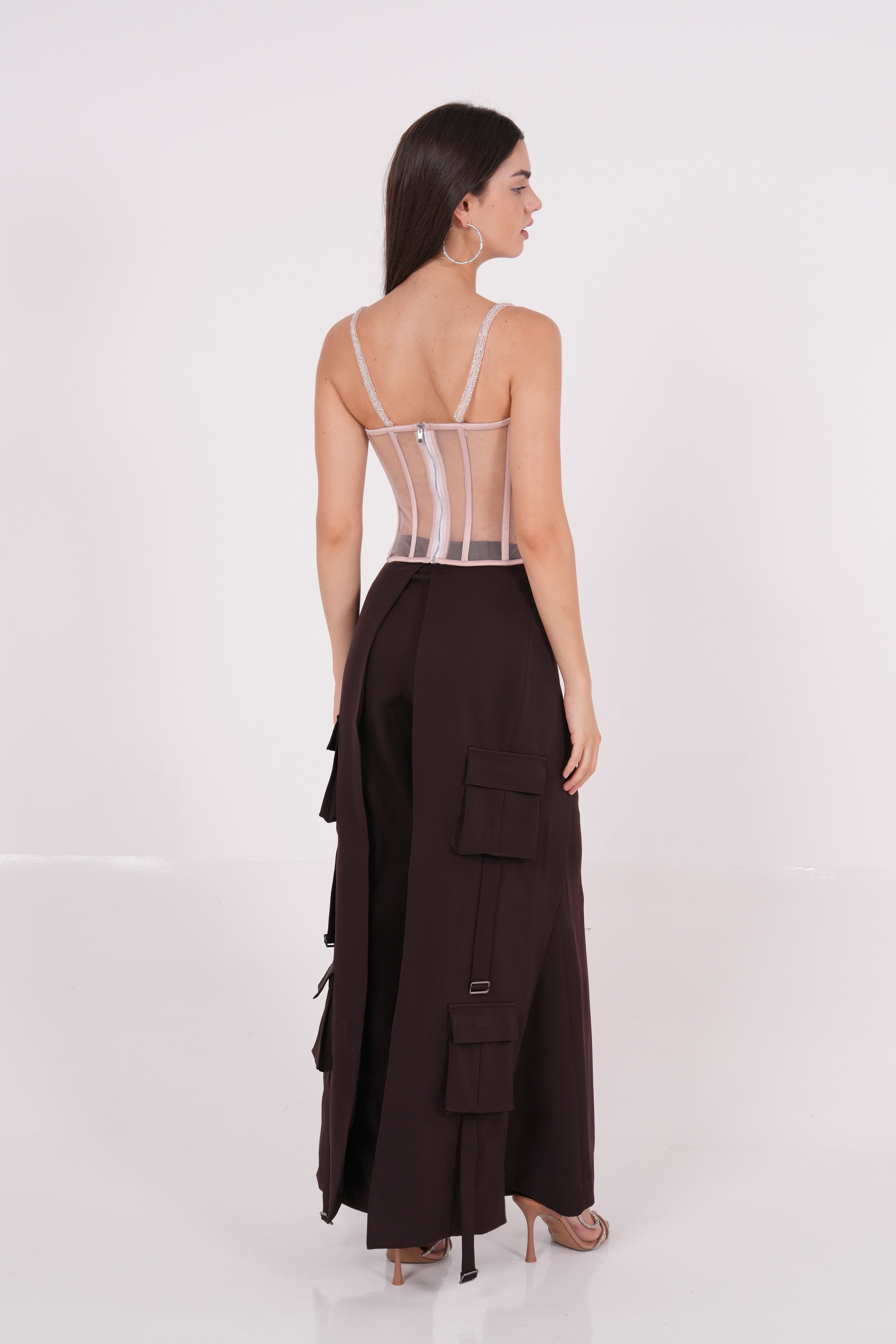 Peach Net Corset - Sevgilim