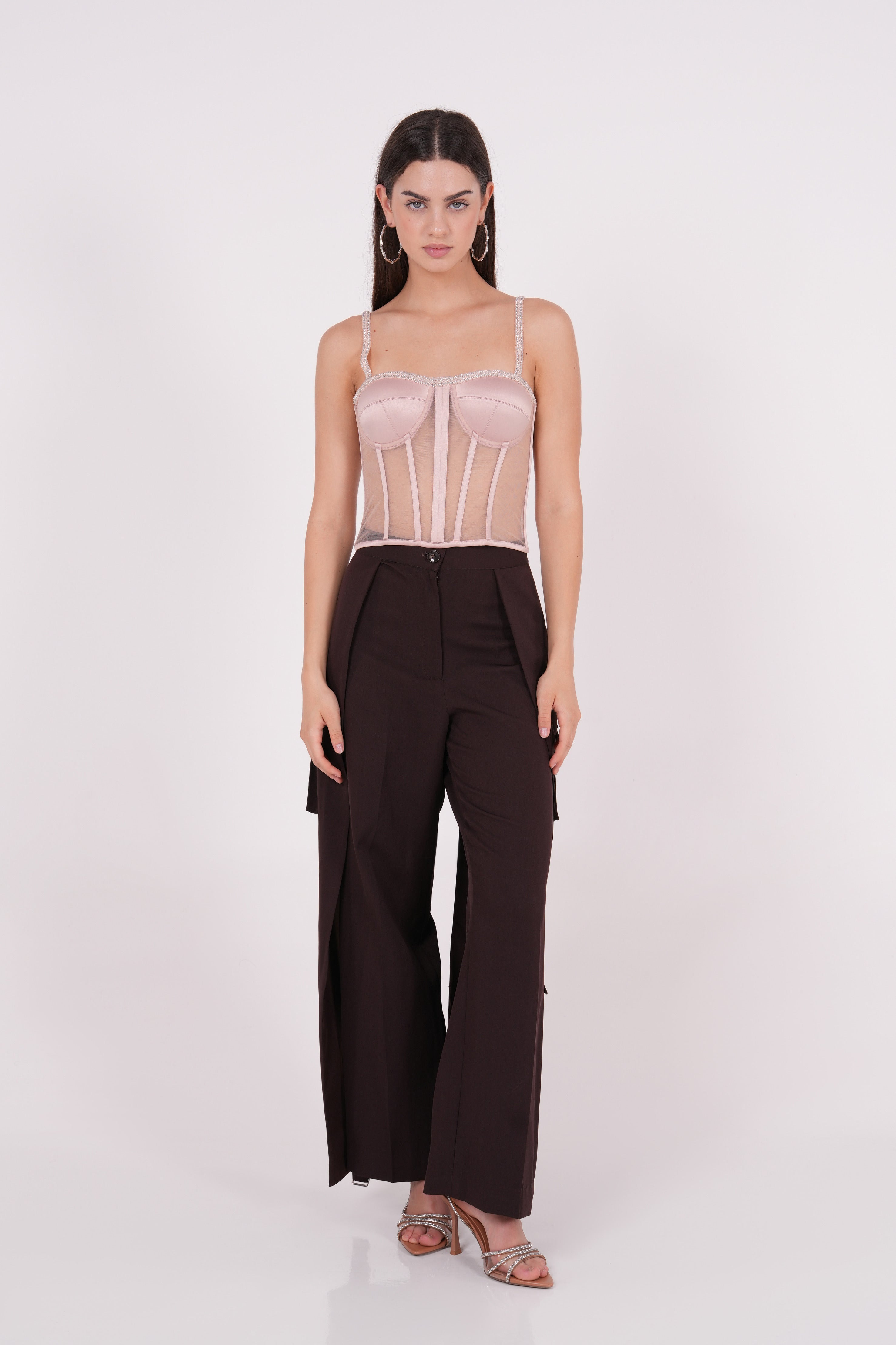 Peach Net Corset - Sevgilim