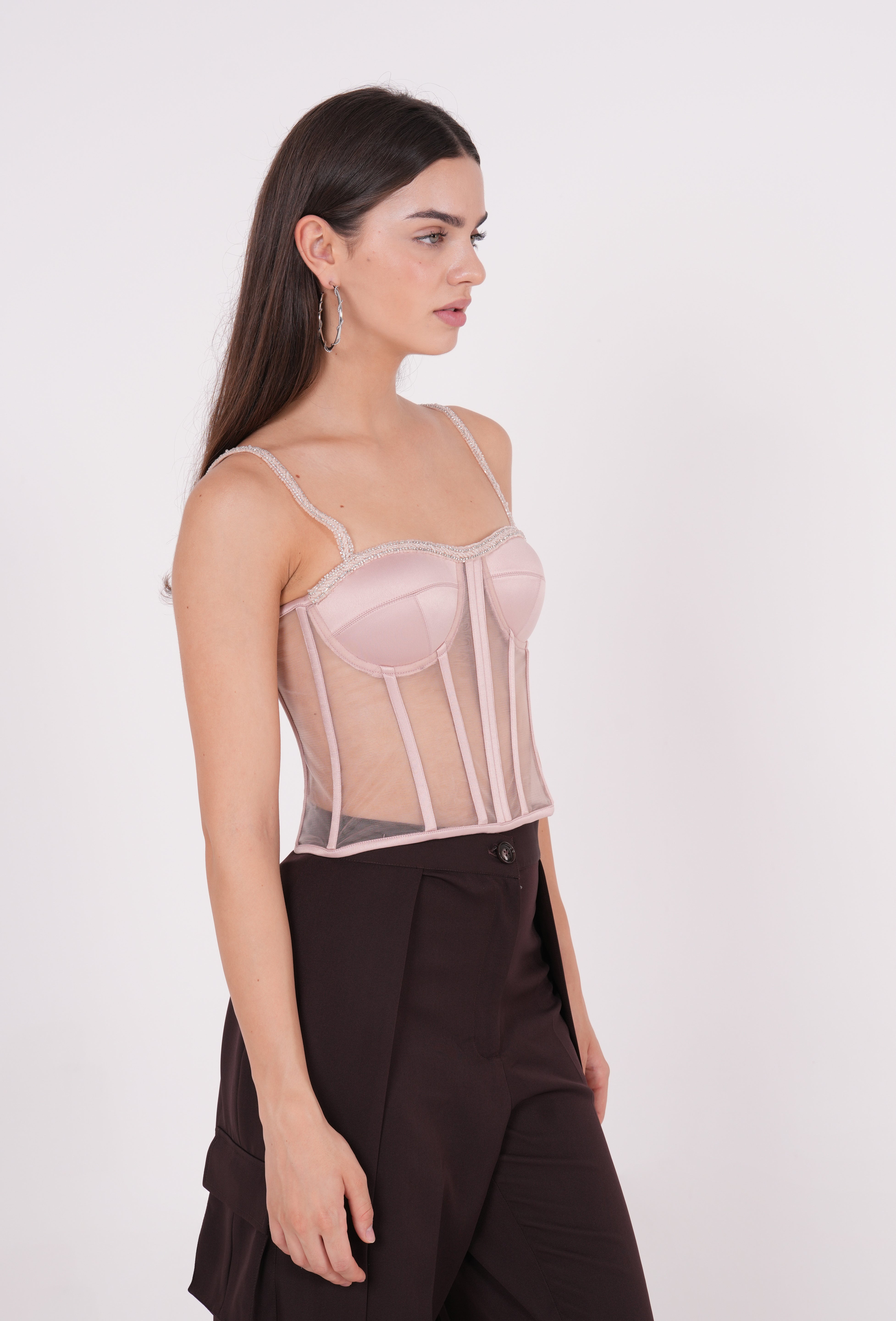 Peach Net Corset - Sevgilim