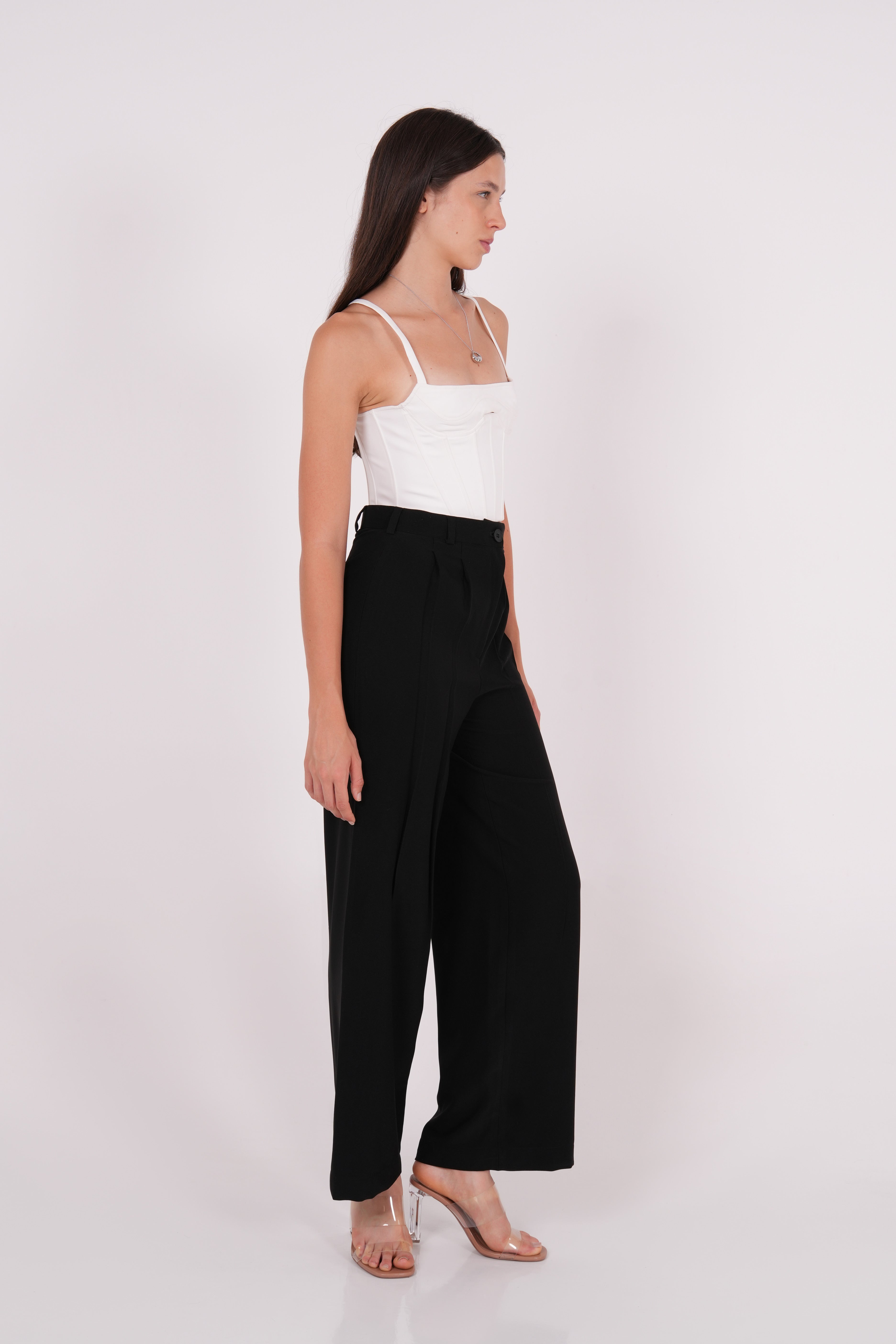 Ivory Crepe Corset - Sevgilim