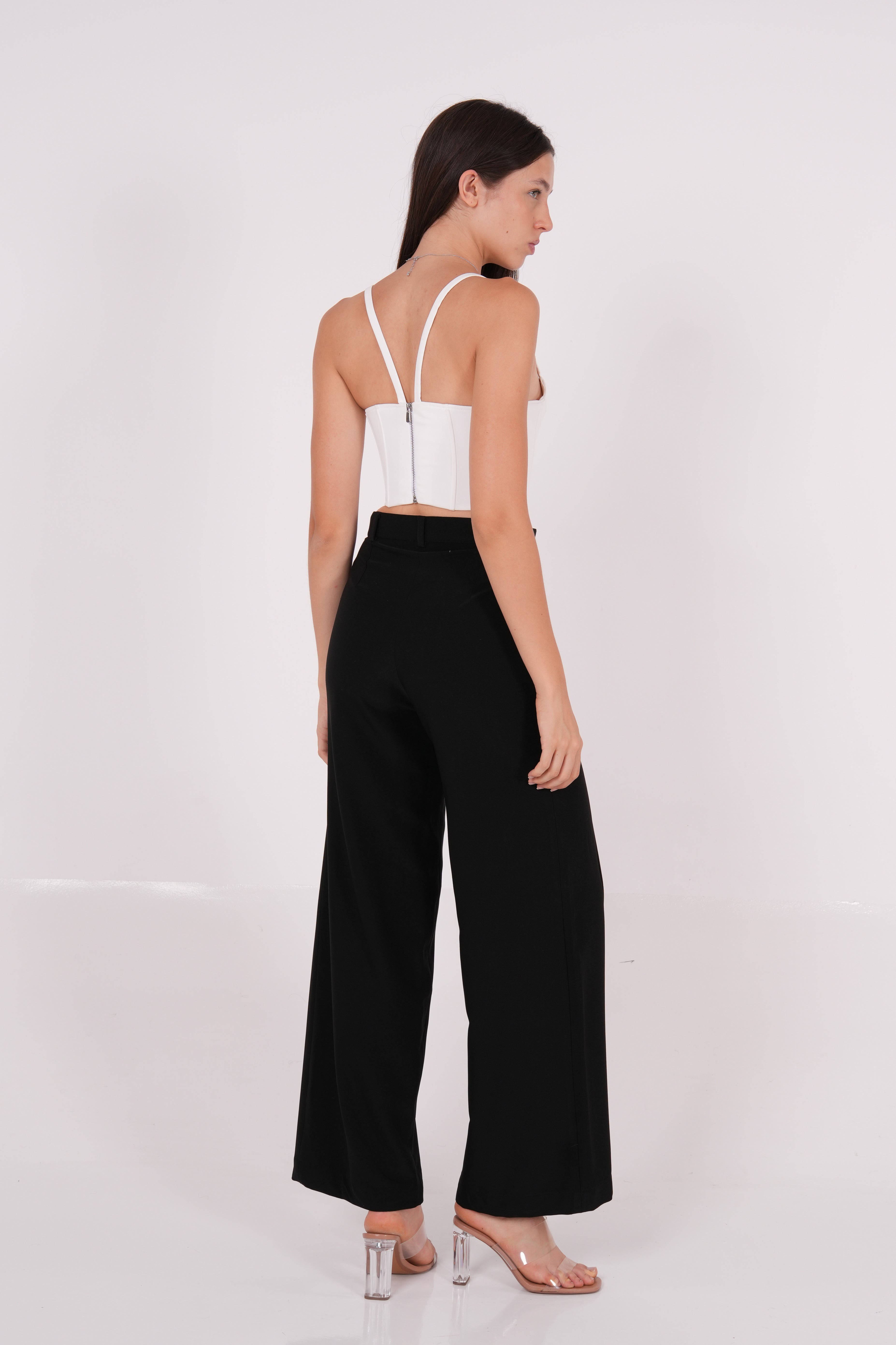 Ivory Crepe Corset - Sevgilim