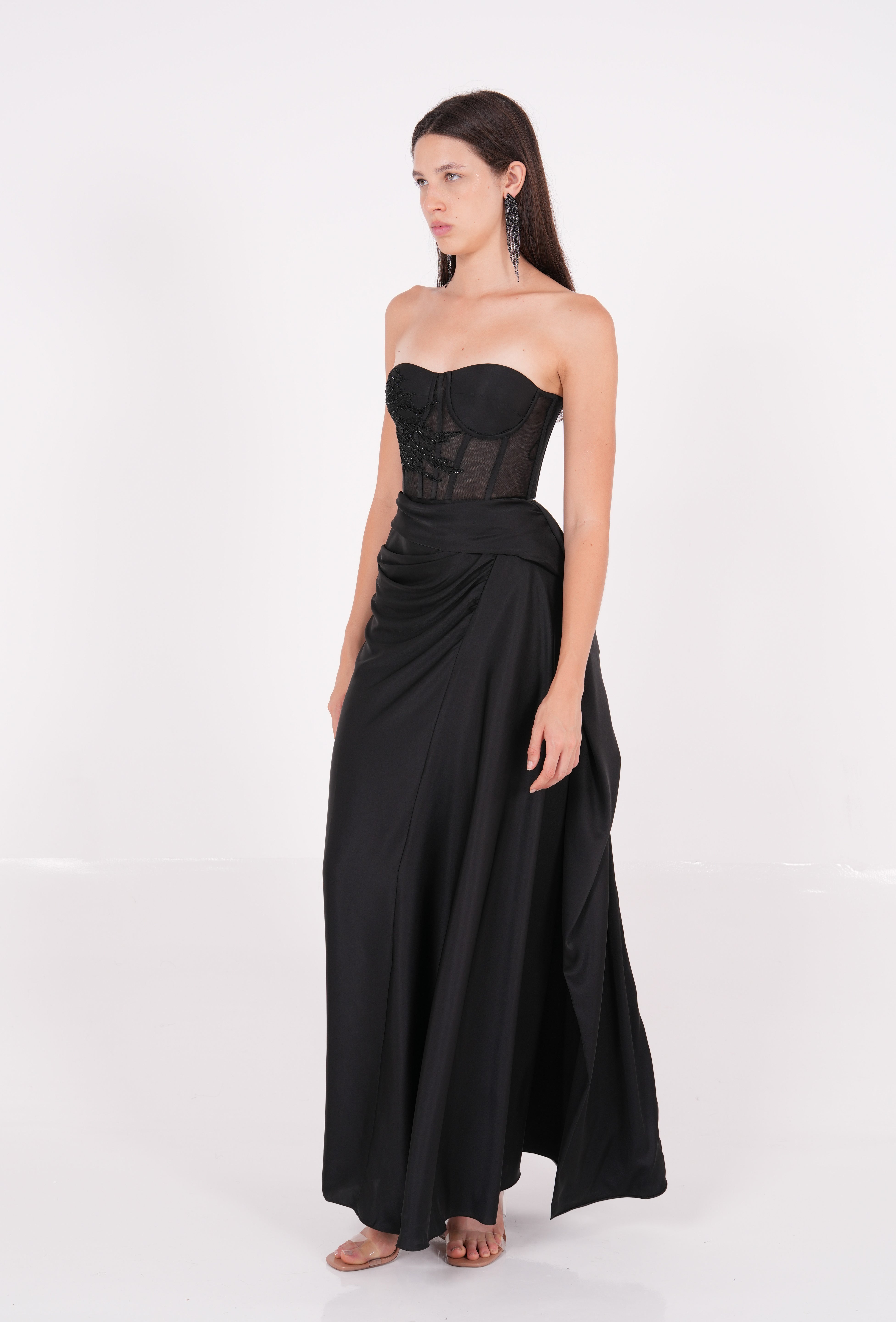 Silk Draped Skirt - Sevgilim