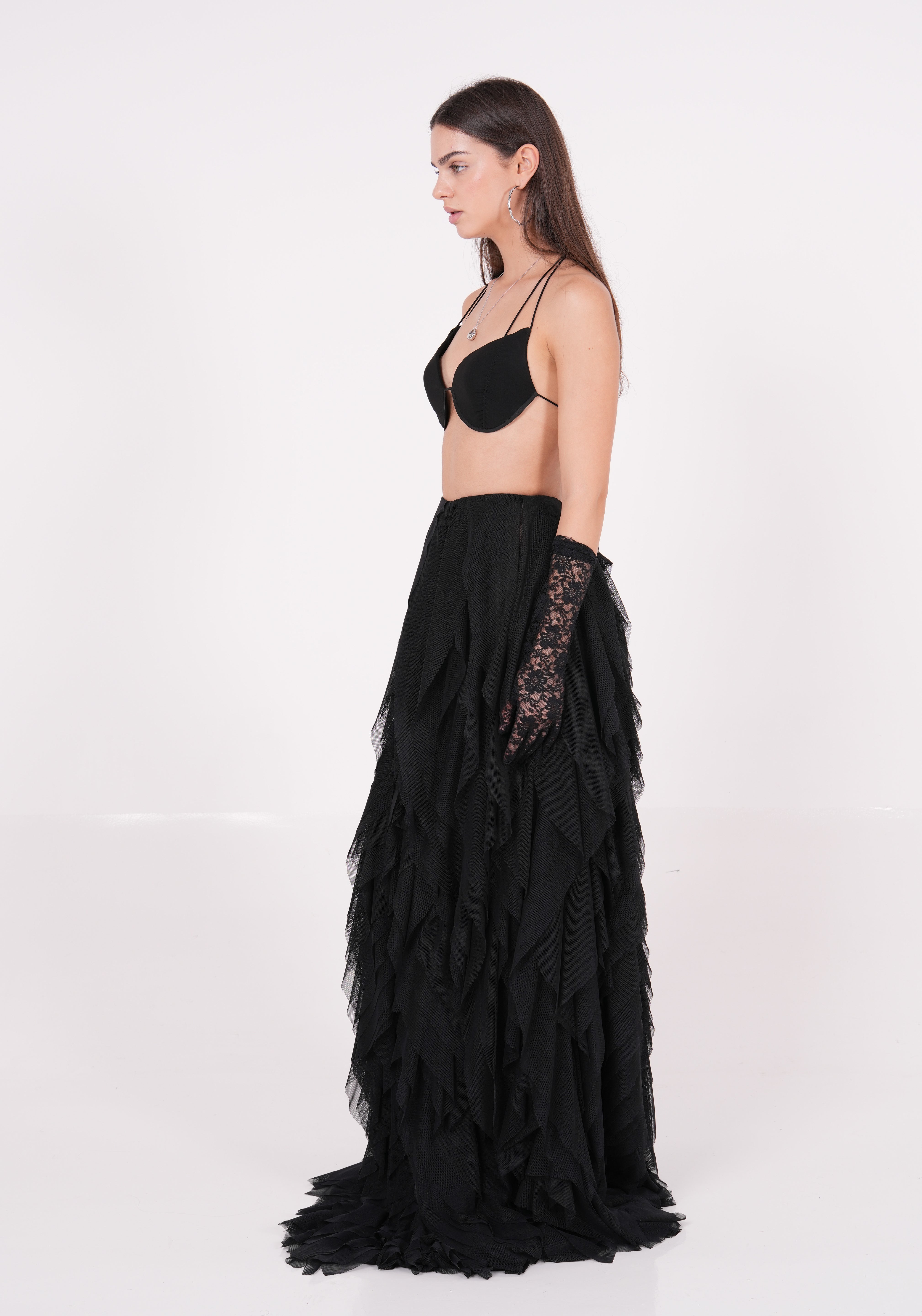 Black Backless Bralette - Sevgilim