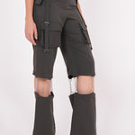 Olive Chain-Link Cargo Pant - Sevgilim