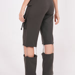 Olive Chain-Link Cargo Pant - Sevgilim