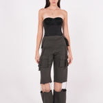 Olive Chain-Link Cargo Pant - Sevgilim
