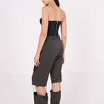 Olive Chain-Link Cargo Pant - Sevgilim