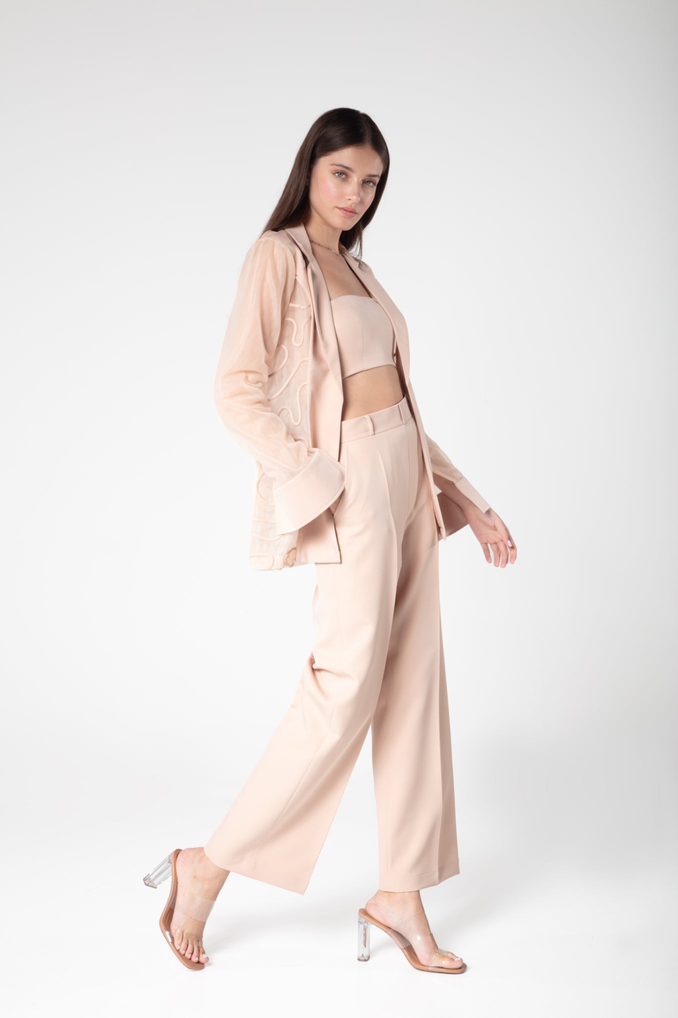 Artisan Blush Peach Formal Blazer - Sevgilim