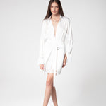 Ethereal Elegance Satin Shirt - Sevgilim
