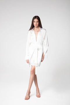 Ethereal Elegance Satin Shirt - Sevgilim