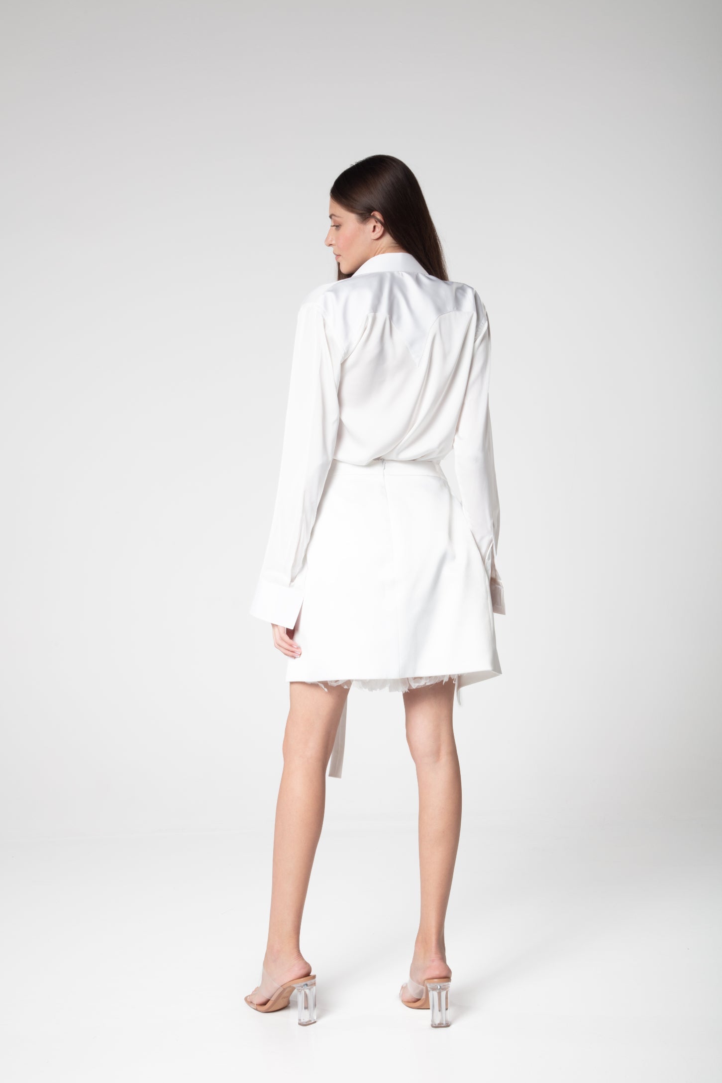 Ethereal Elegance Satin Shirt - Sevgilim