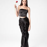 Midnight Draped Skirt - Sevgilim