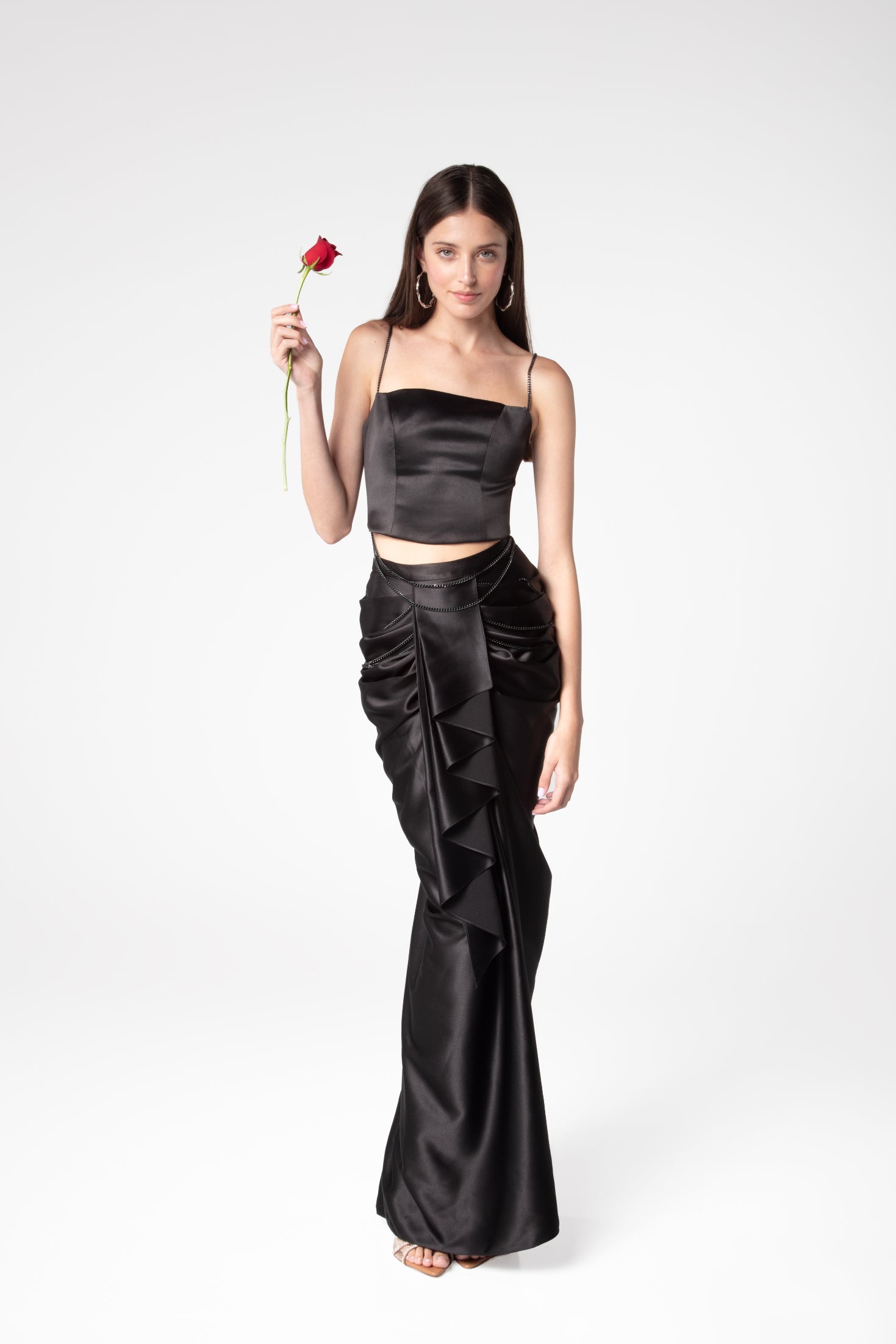 Midnight Draped Skirt - Sevgilim