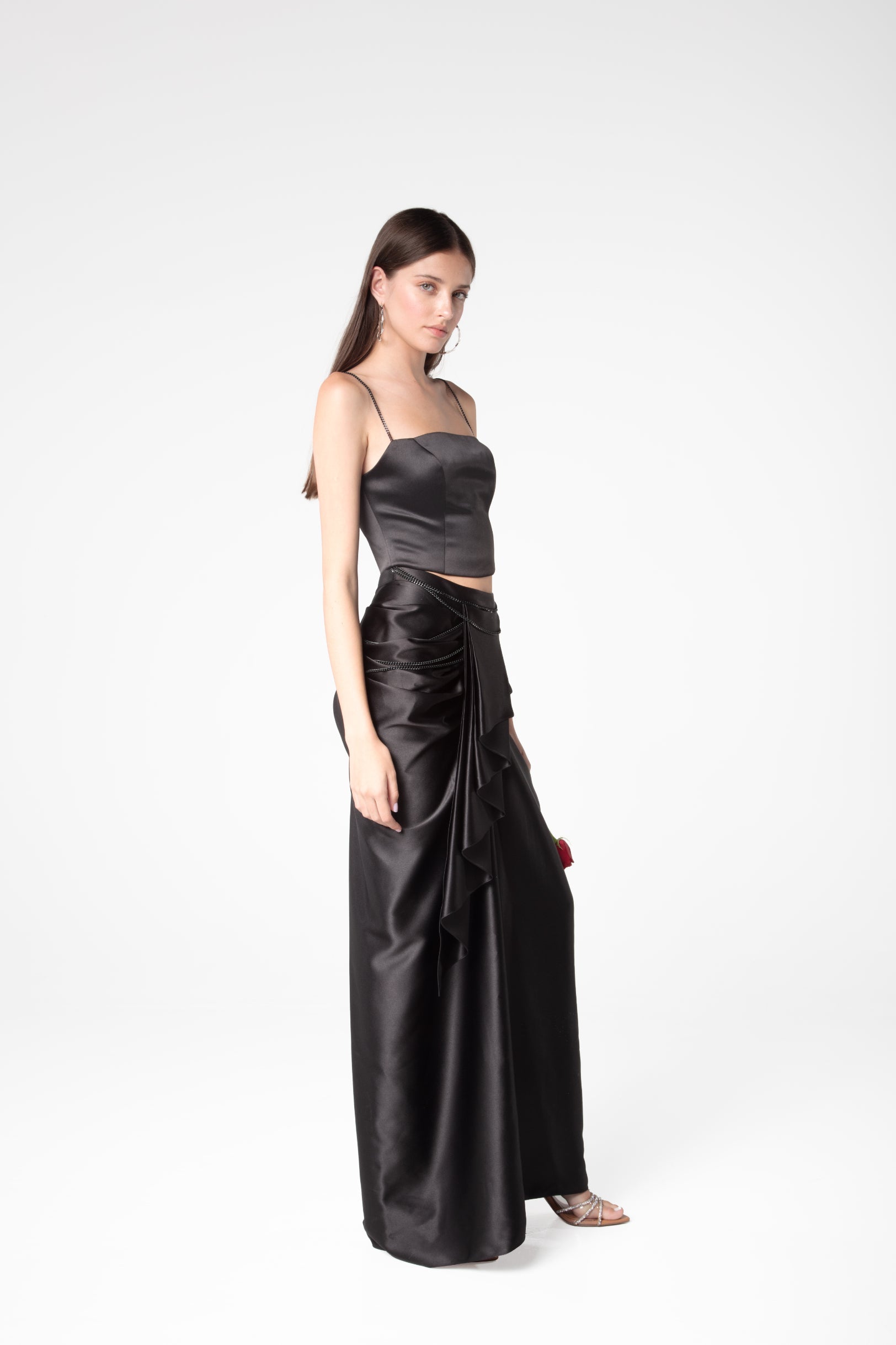Midnight Draped Skirt - Sevgilim