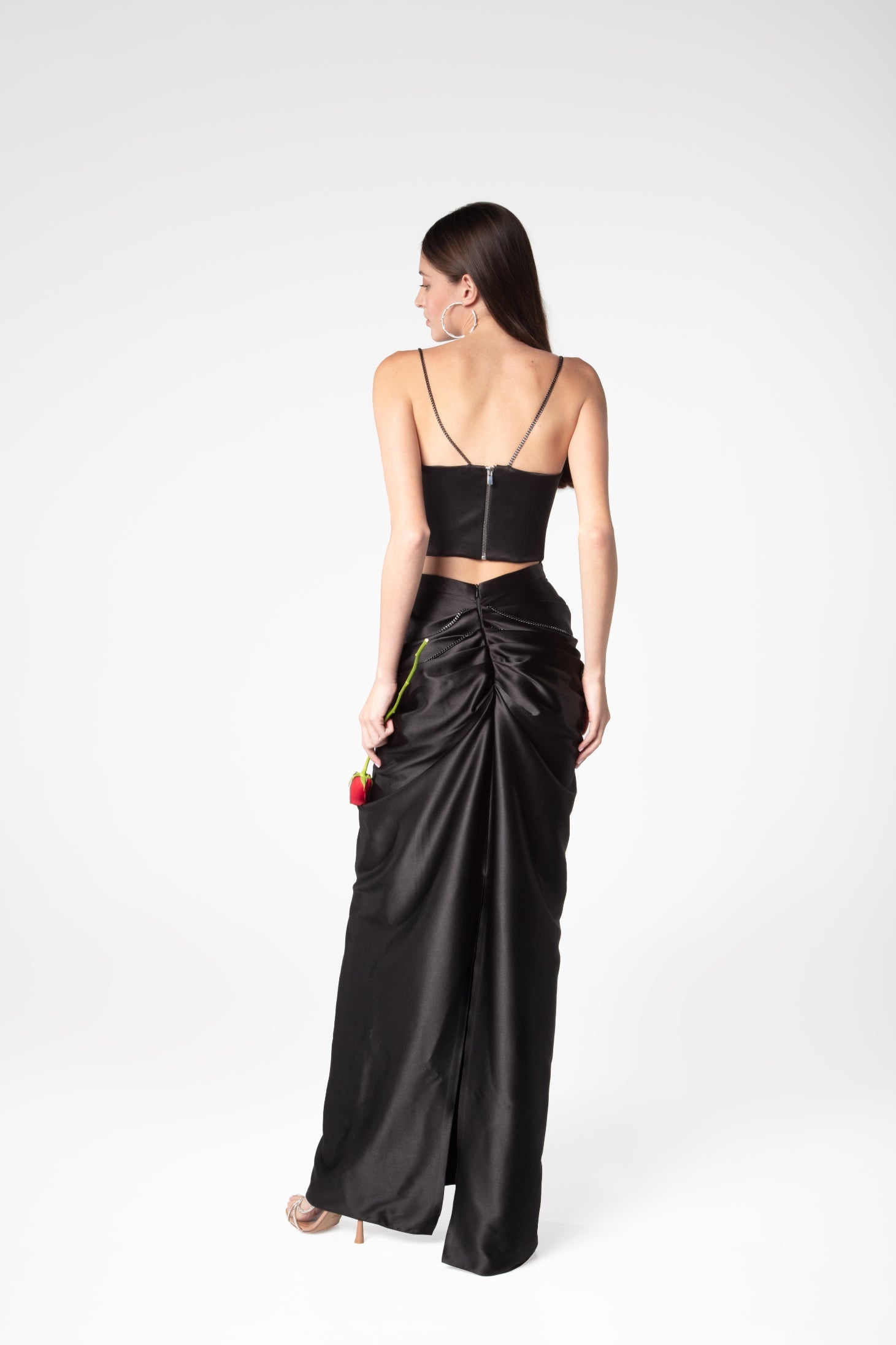 Midnight Draped Skirt - Sevgilim
