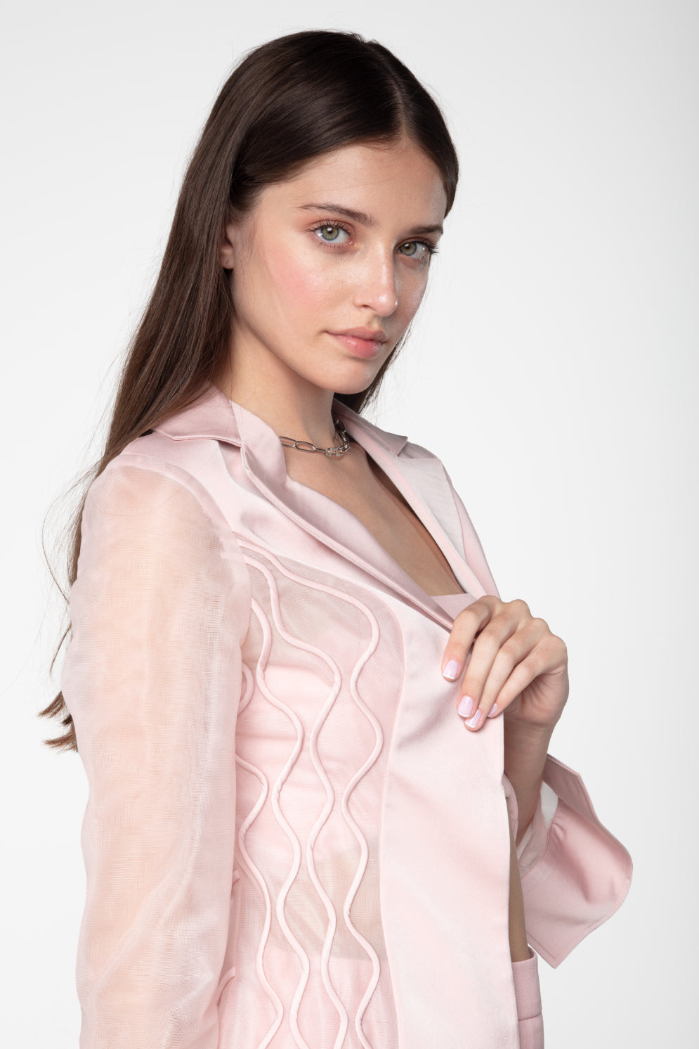 Artisan Blush Pink Formal Blazer - Sevgilim
