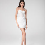 Ivory Blossom Corset Dress - Sevgilim