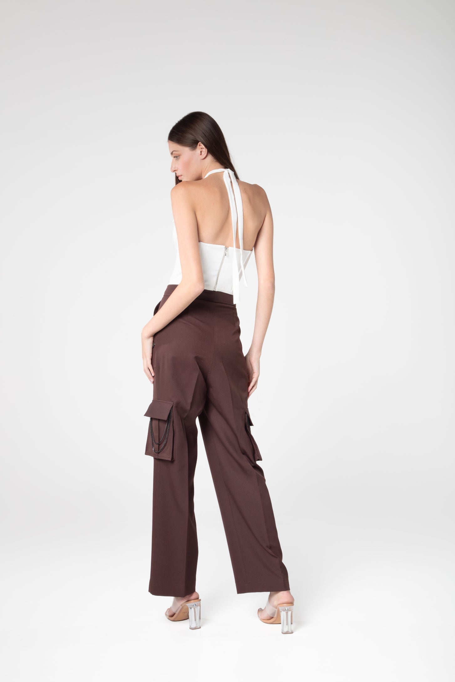 Ivory Draped Top - Sevgilim