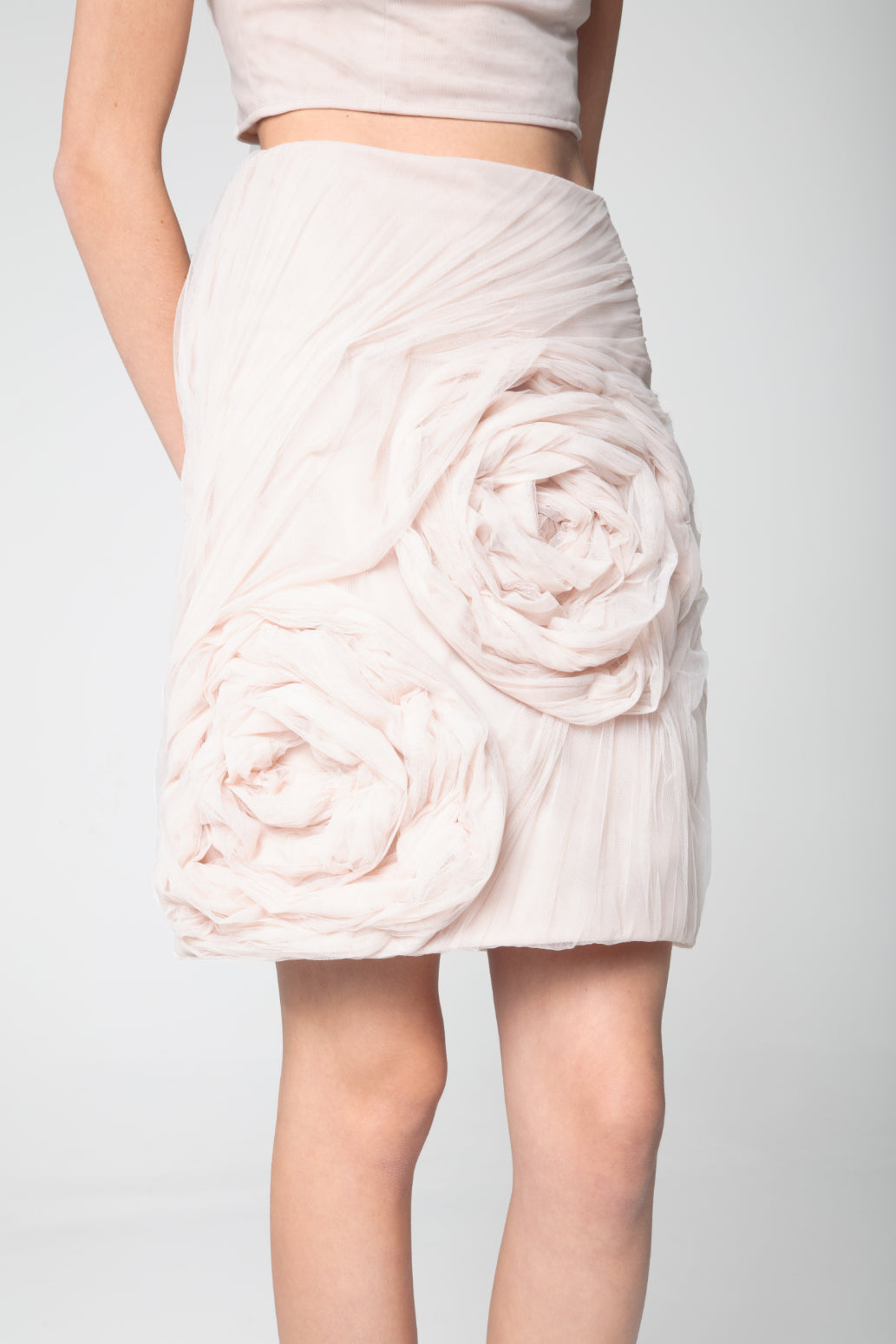 Mystic Rose Draped Skirt - Sevgilim