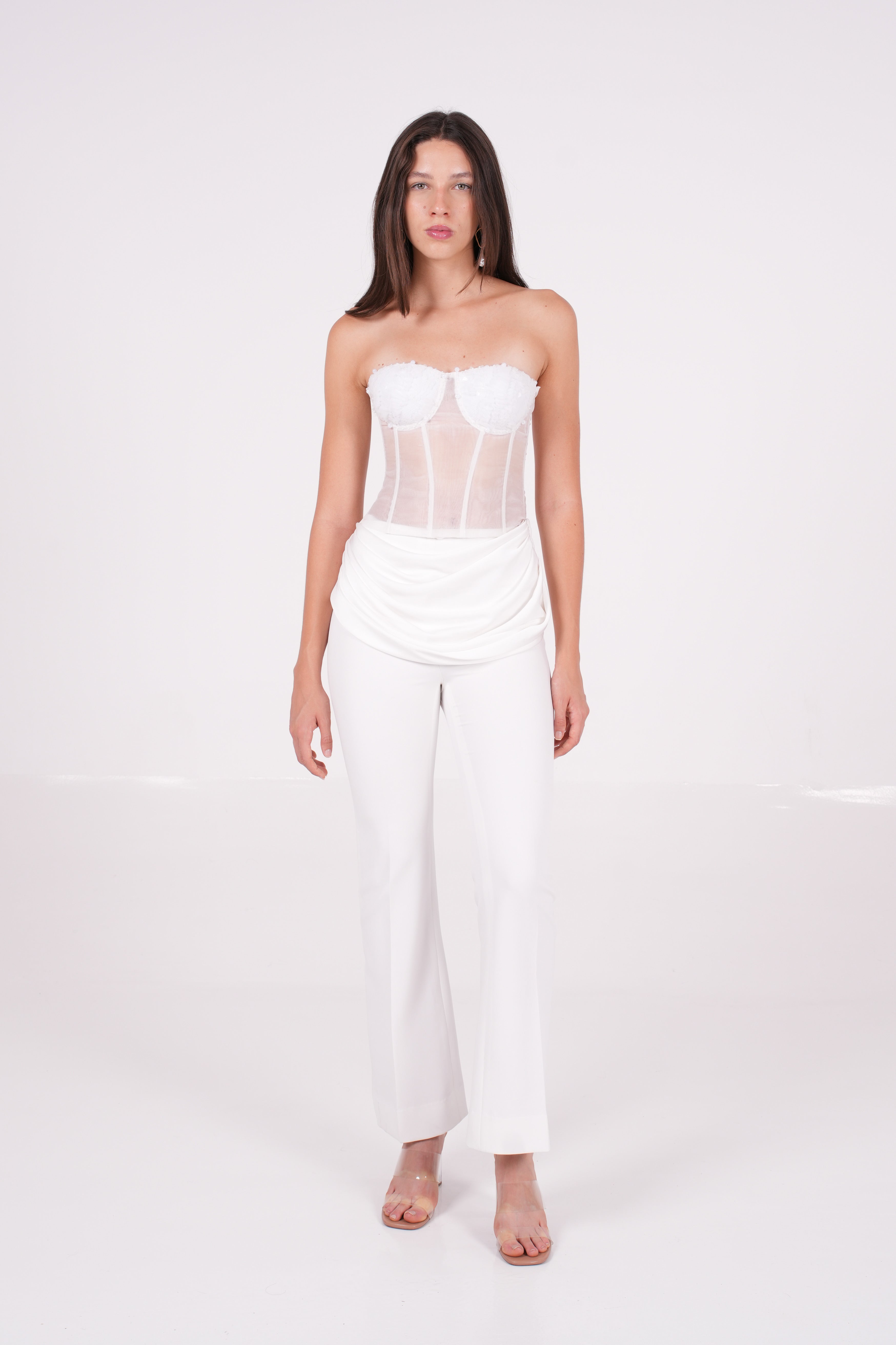 Sequin Organza Corset - Sevgilim