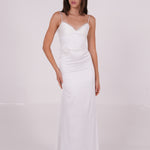 Pleated Bodycon Long Dress - Sevgilim