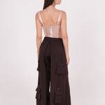 Embellished Satin Net Bustier - Sevgilim