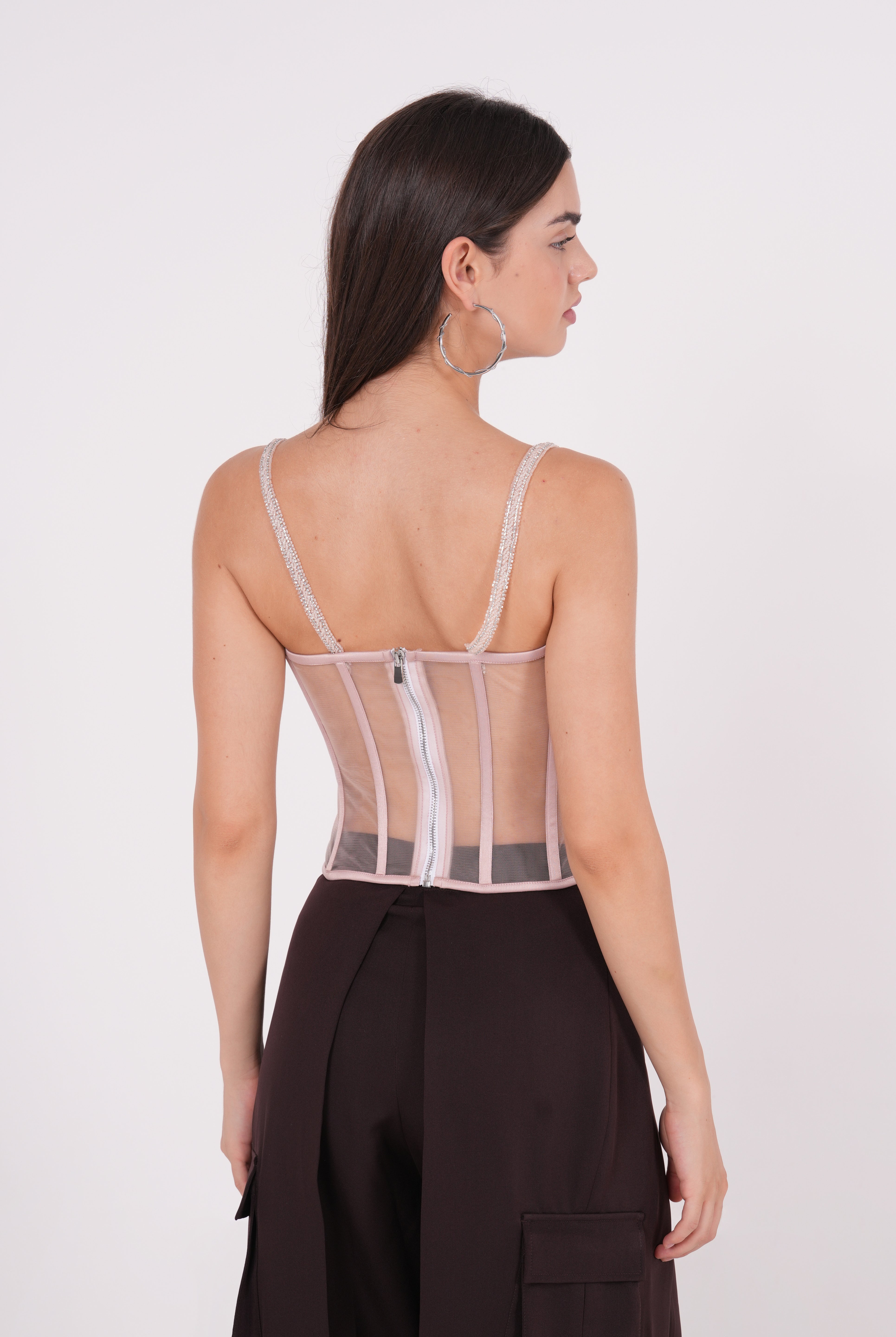 Peach Net Corset - Sevgilim