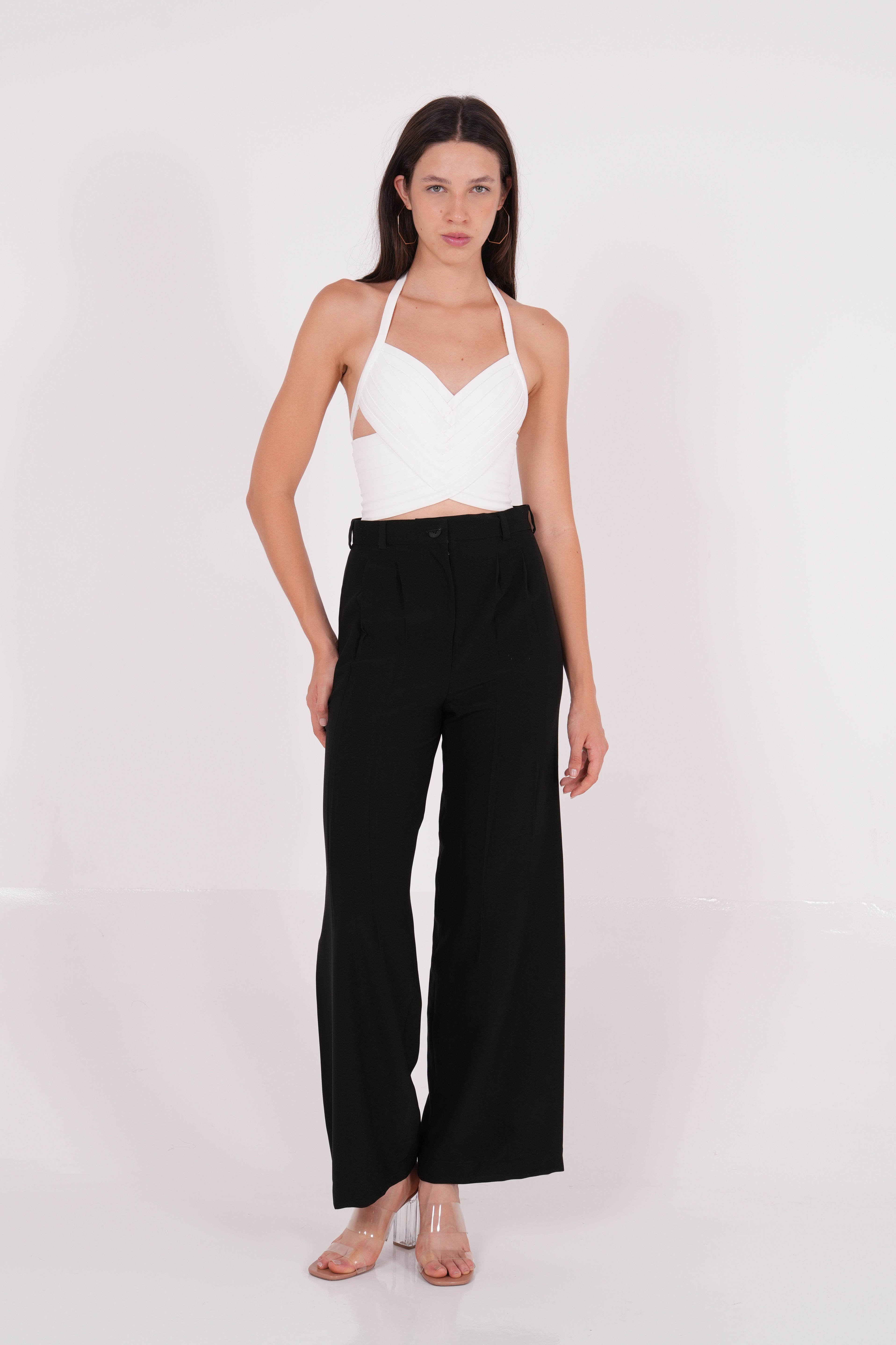 Ivory Cris Cross Top - Sevgilim