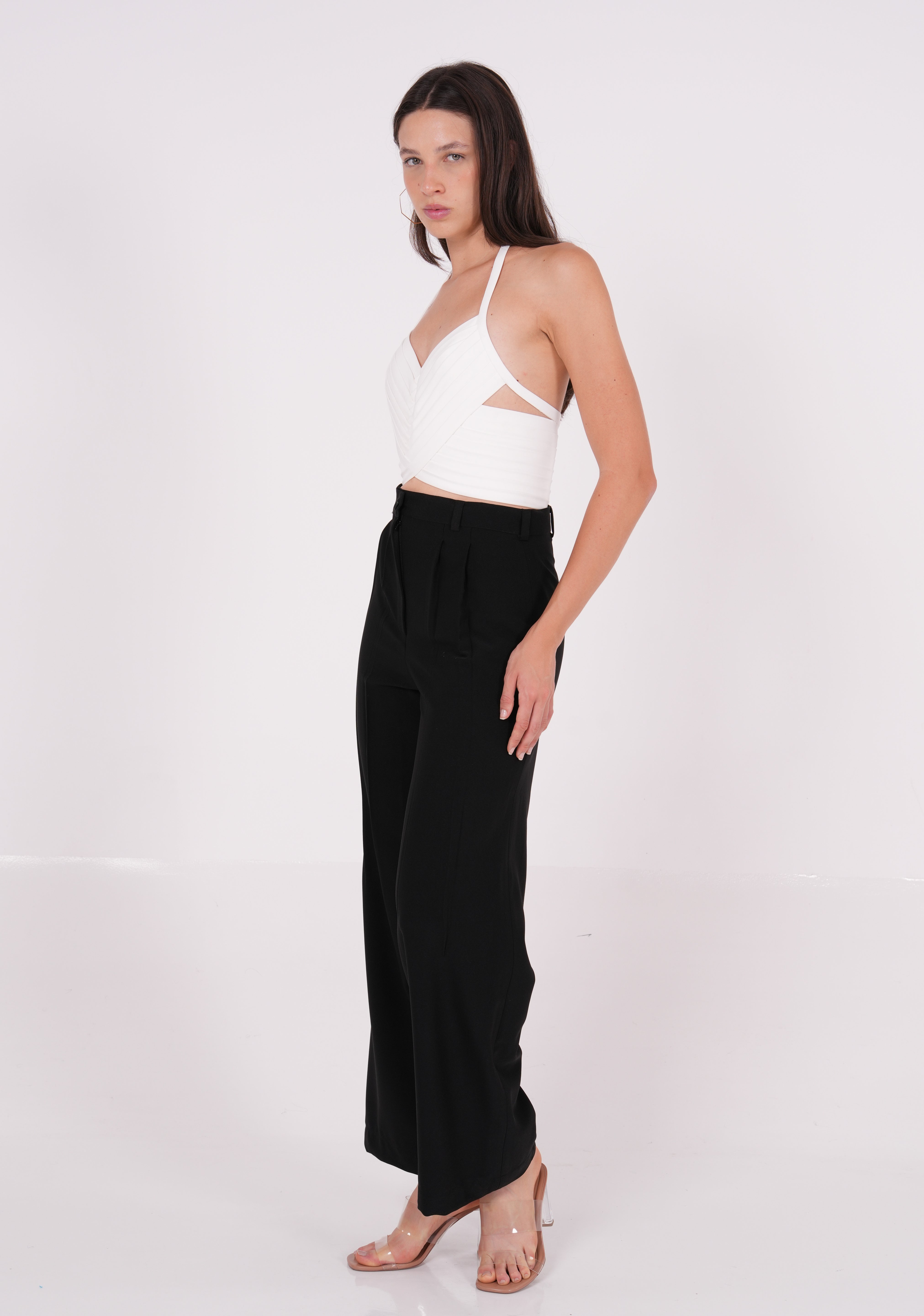 Ivory Cris Cross Top - Sevgilim