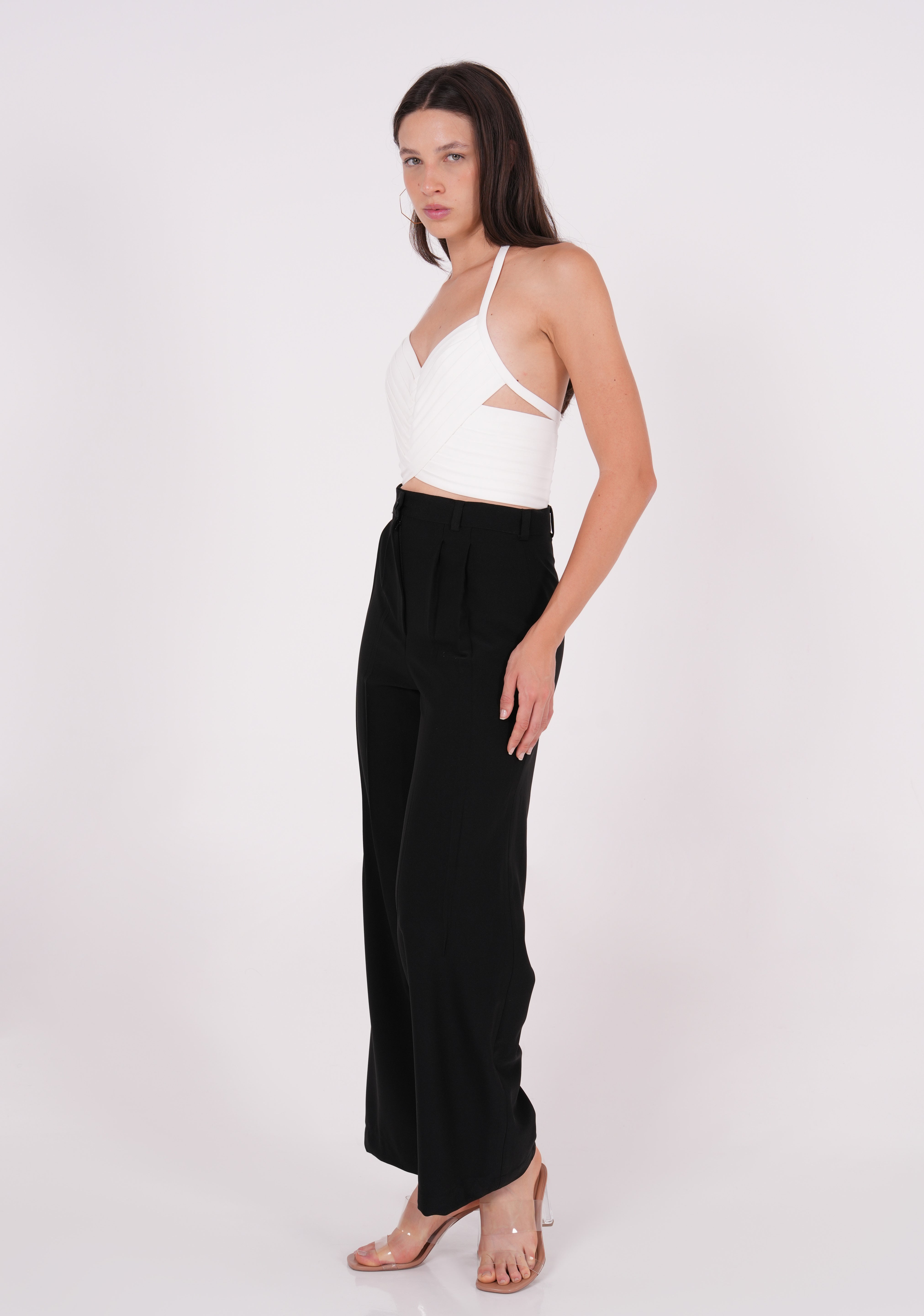Ivory Cris Cross Top - Sevgilim