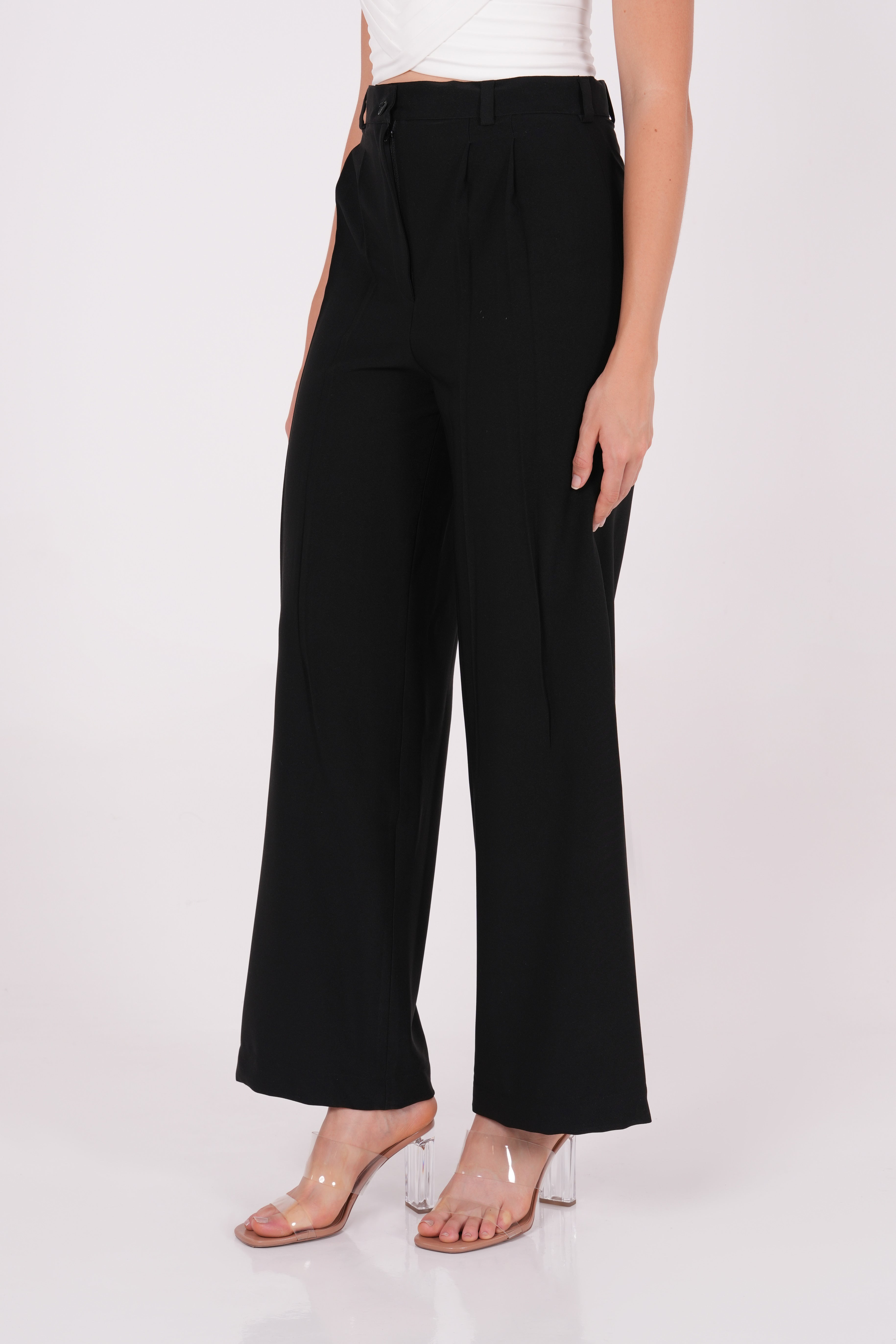 Black Crepe Trousers - Sevgilim
