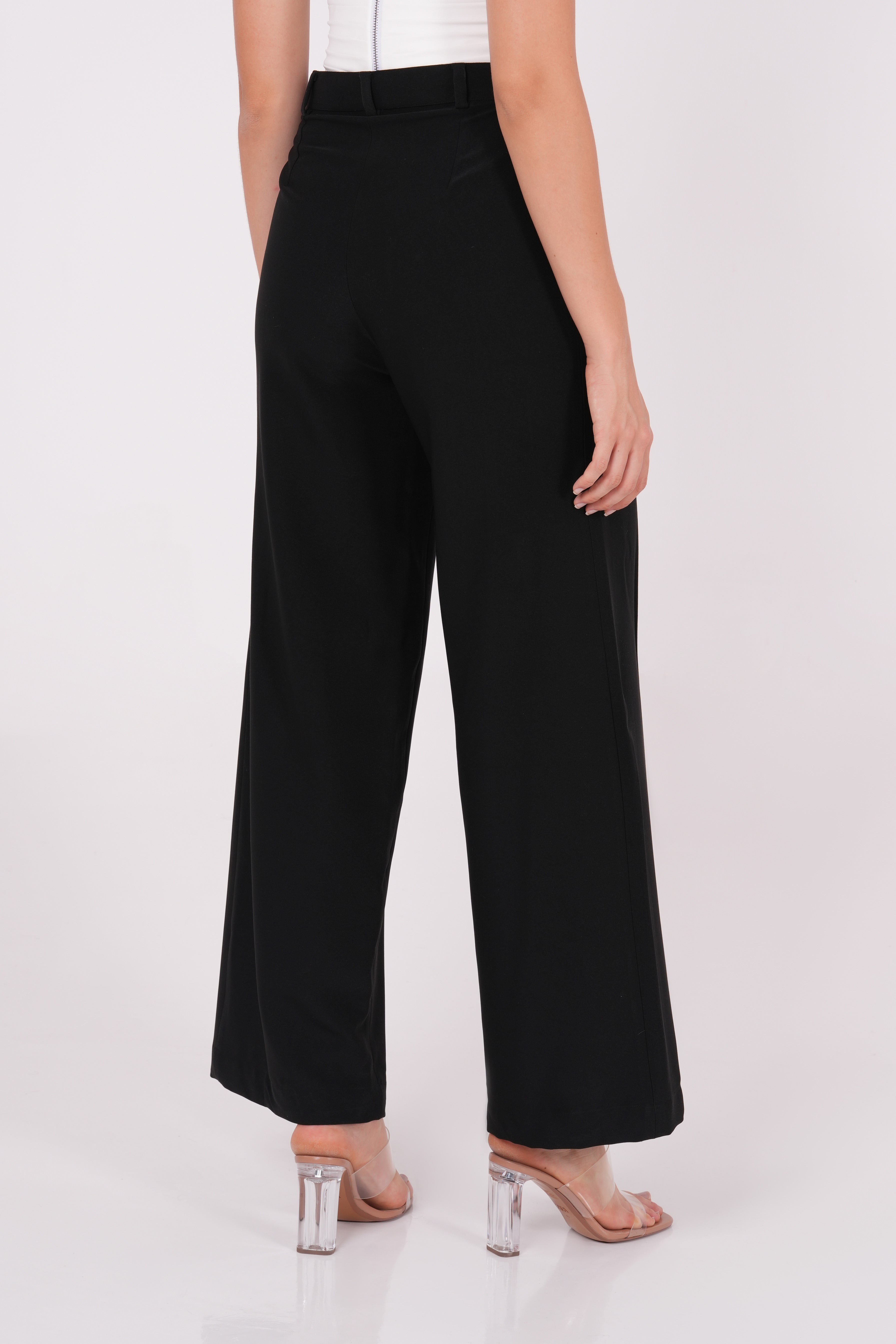 Black Crepe Trousers - Sevgilim