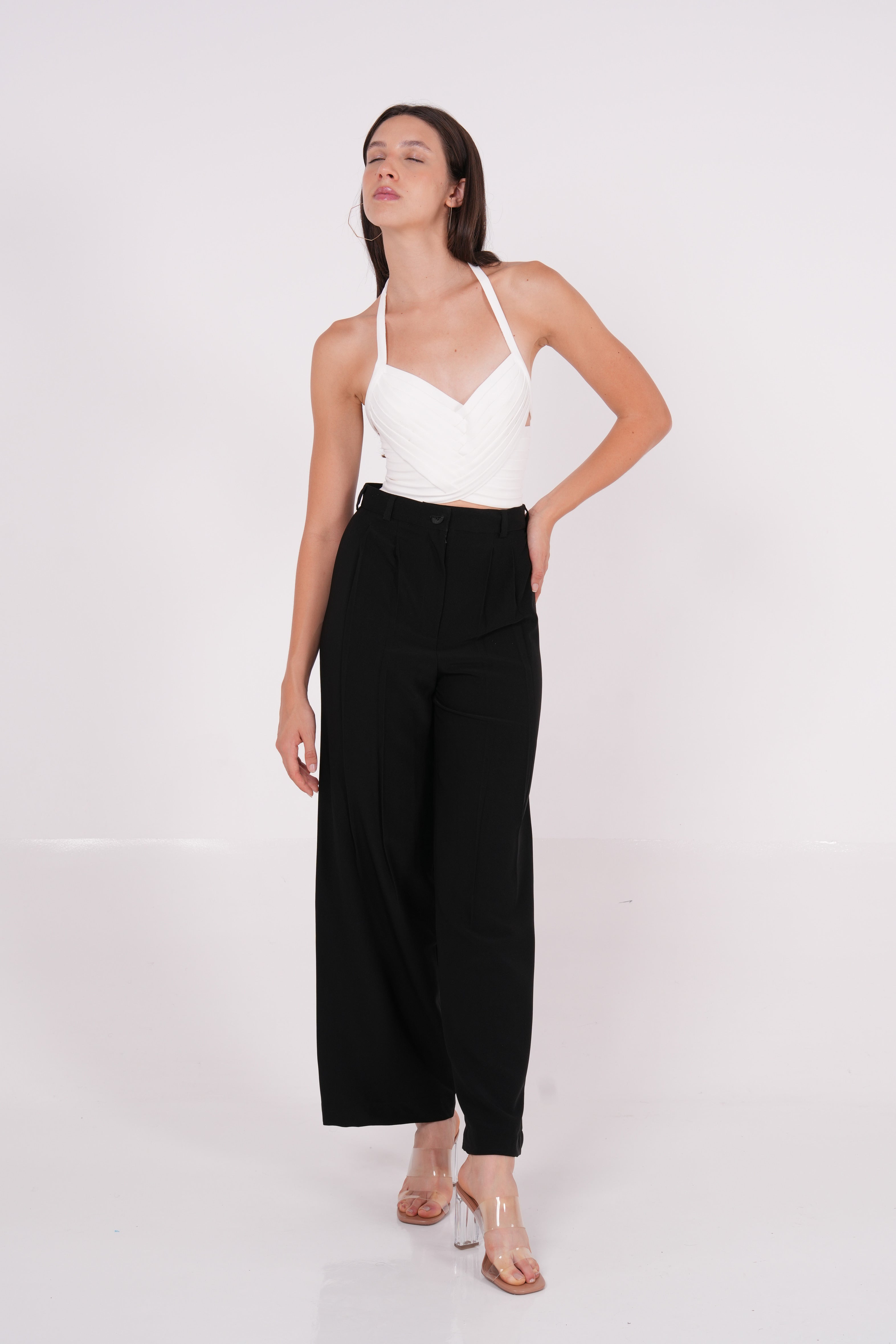 Black Crepe Trousers - Sevgilim