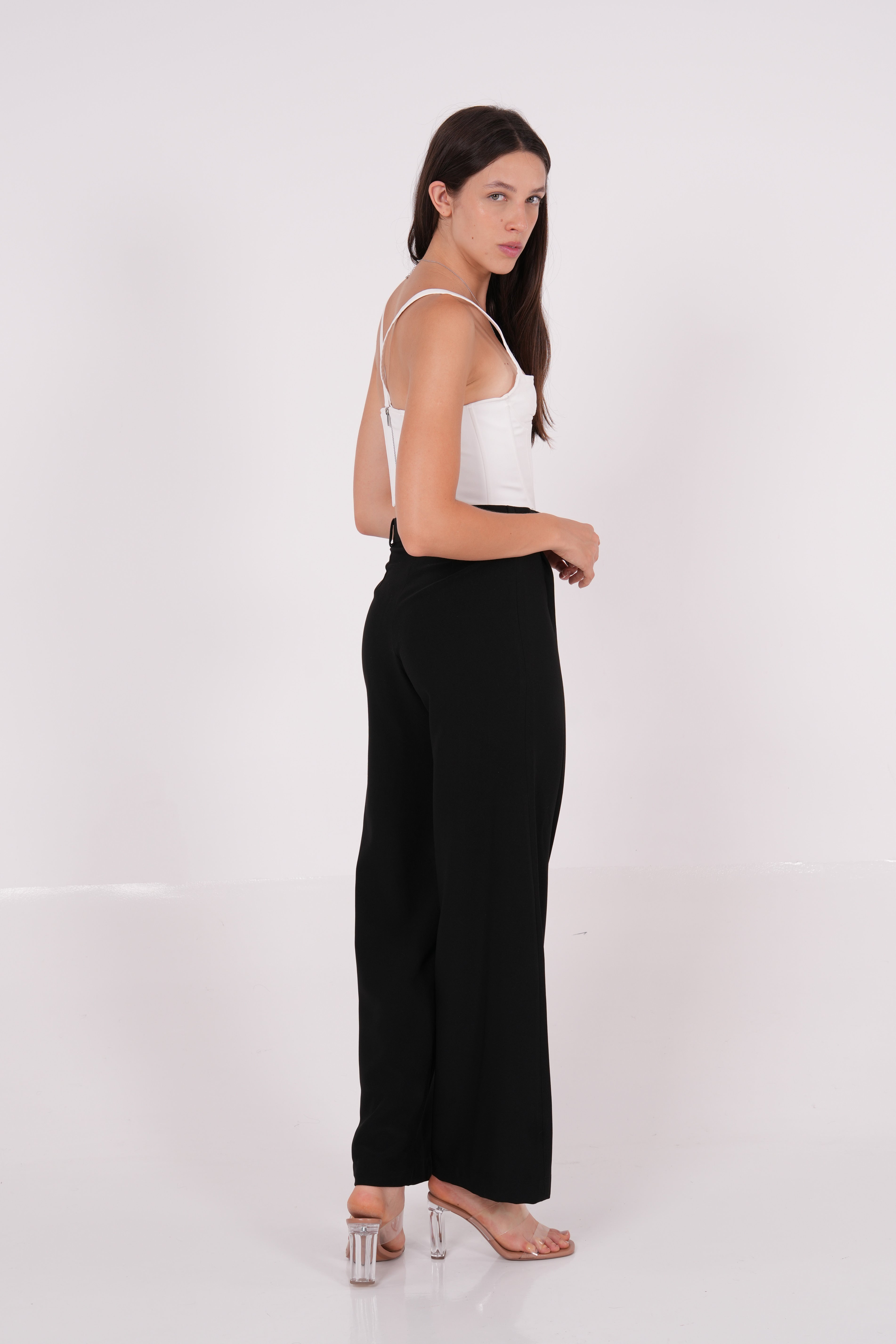 Ivory Crepe Corset - Sevgilim