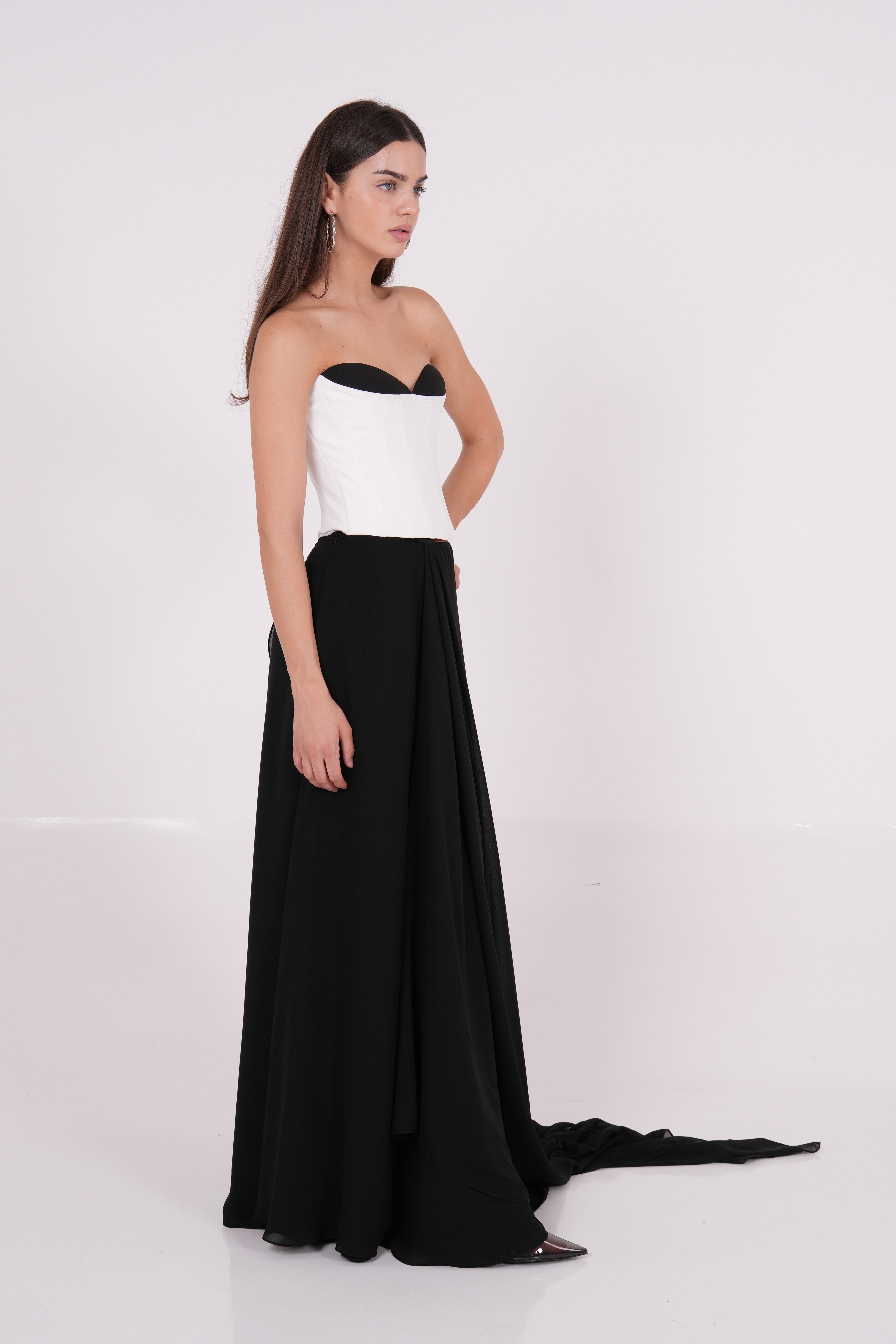 Chiffon Trail Skirt - Sevgilim