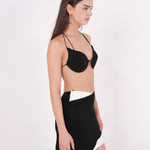 Asymmetric Black and White Skirt - Sevgilim