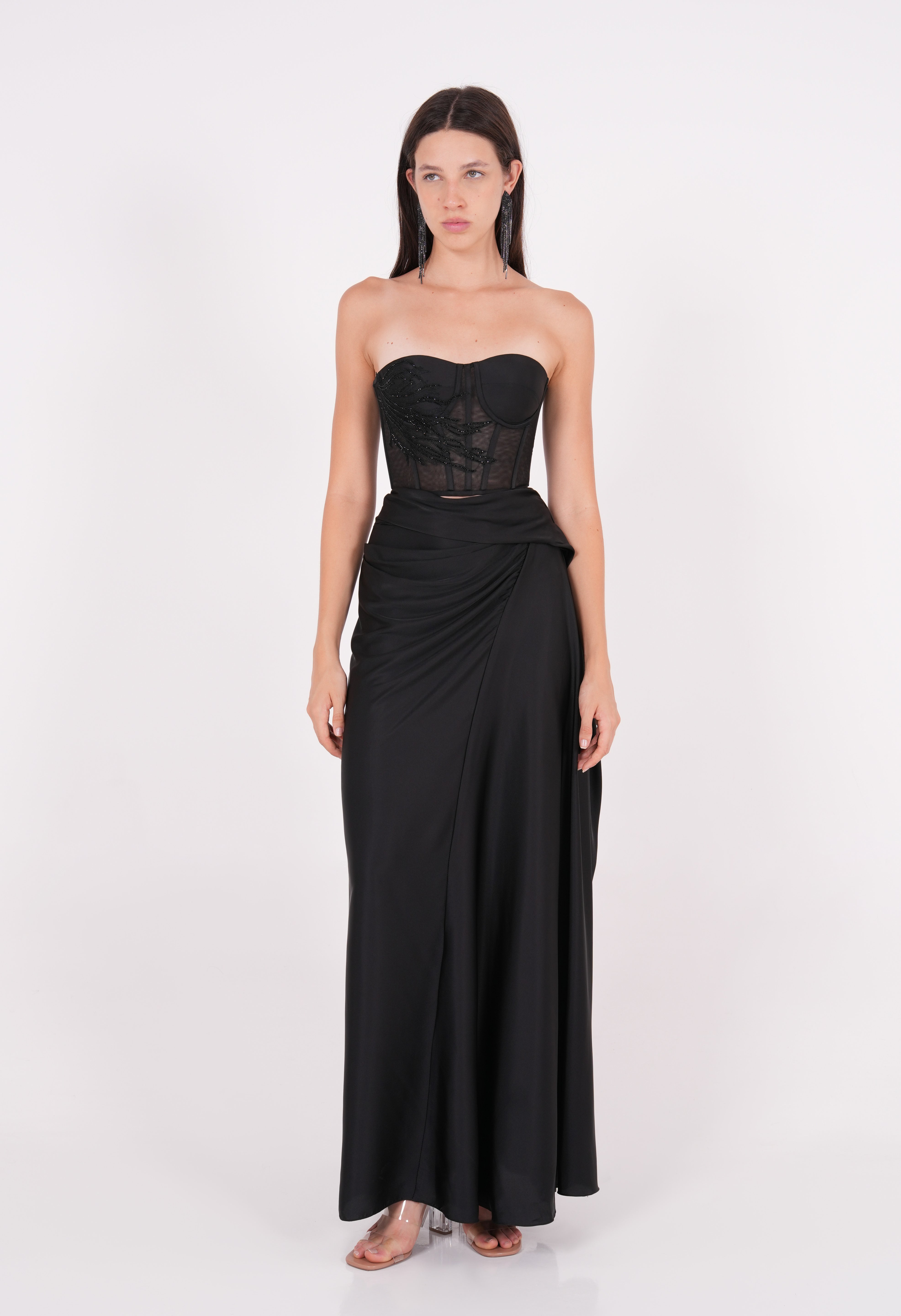 Silk Draped Skirt - Sevgilim