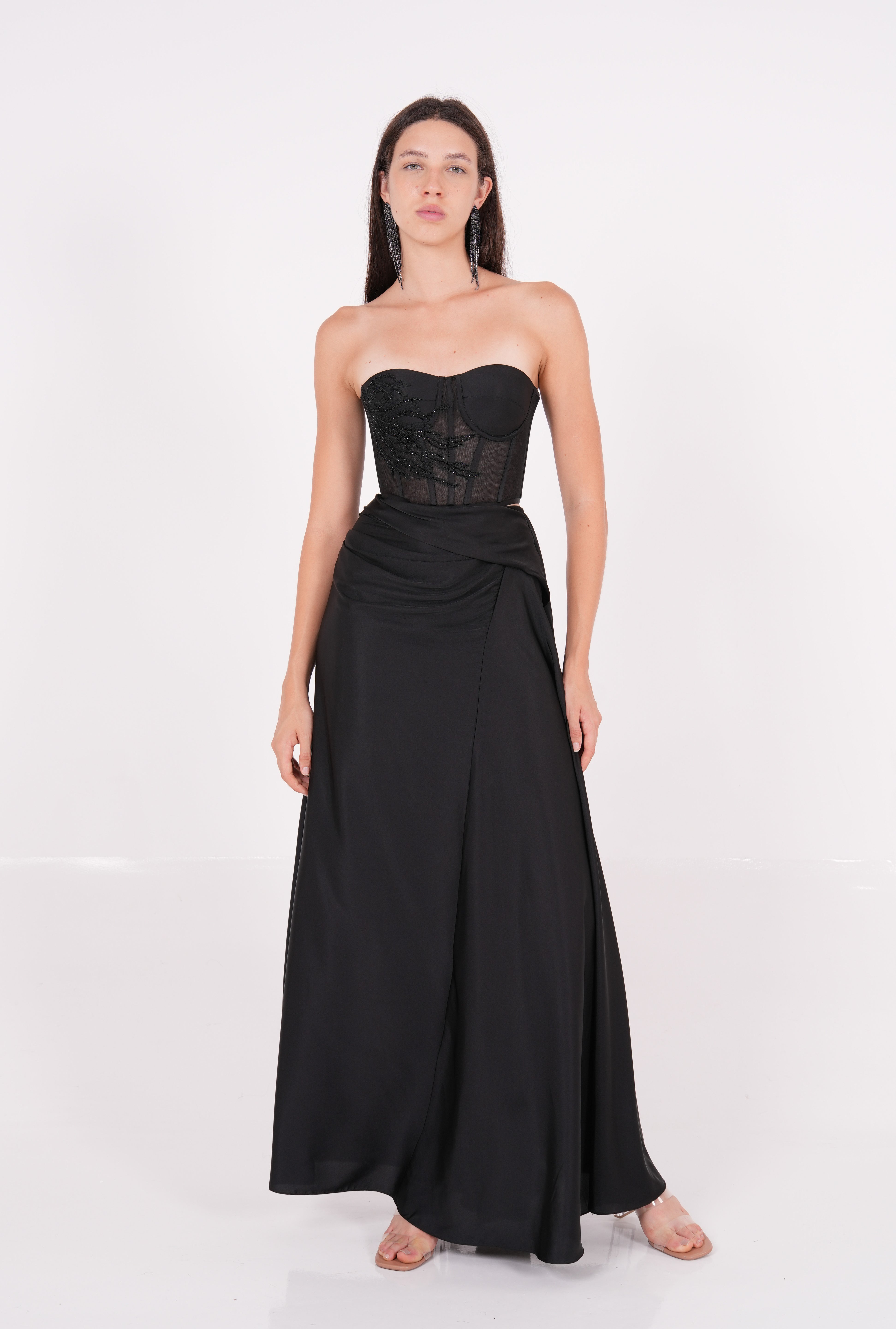 Silk Draped Skirt - Sevgilim